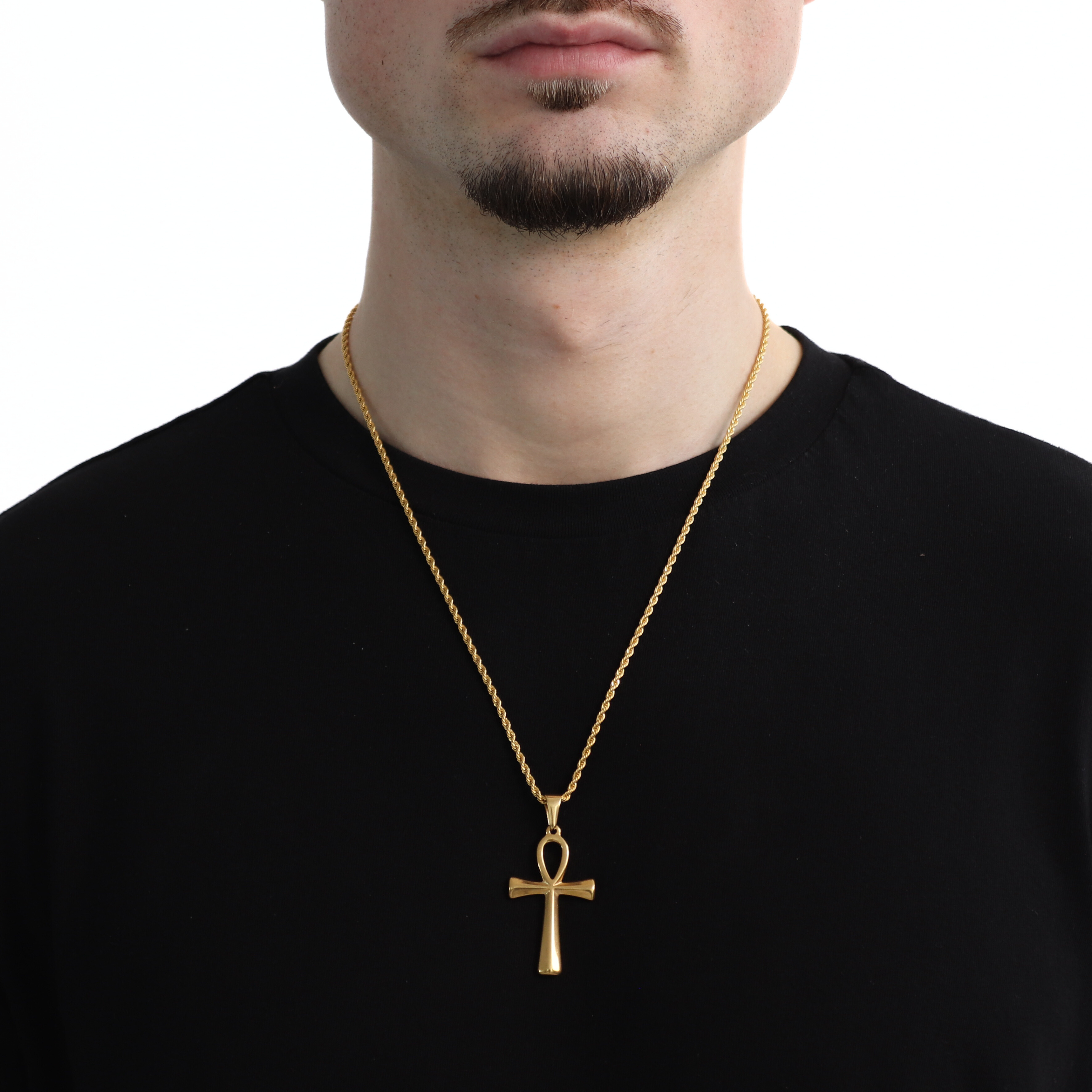 Ankh Hanger + Ketting (Goud)