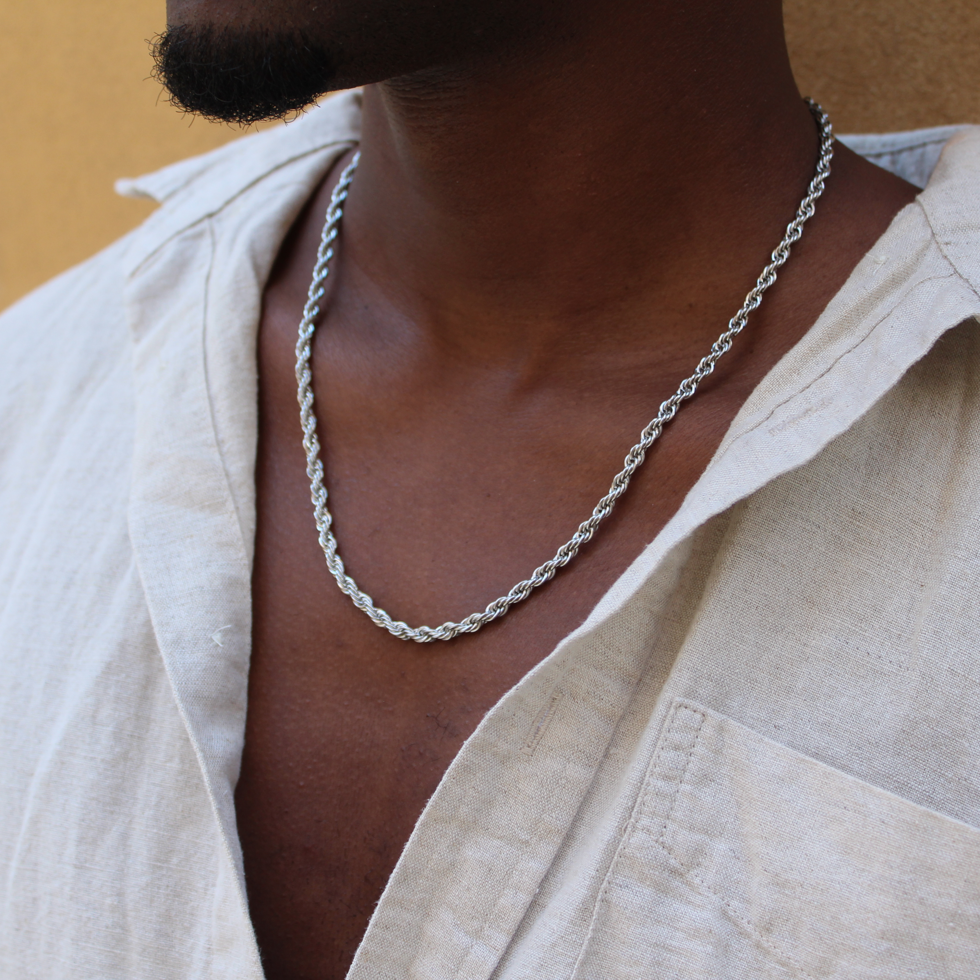 Clean Rope Ketting 4mm (Zilver)