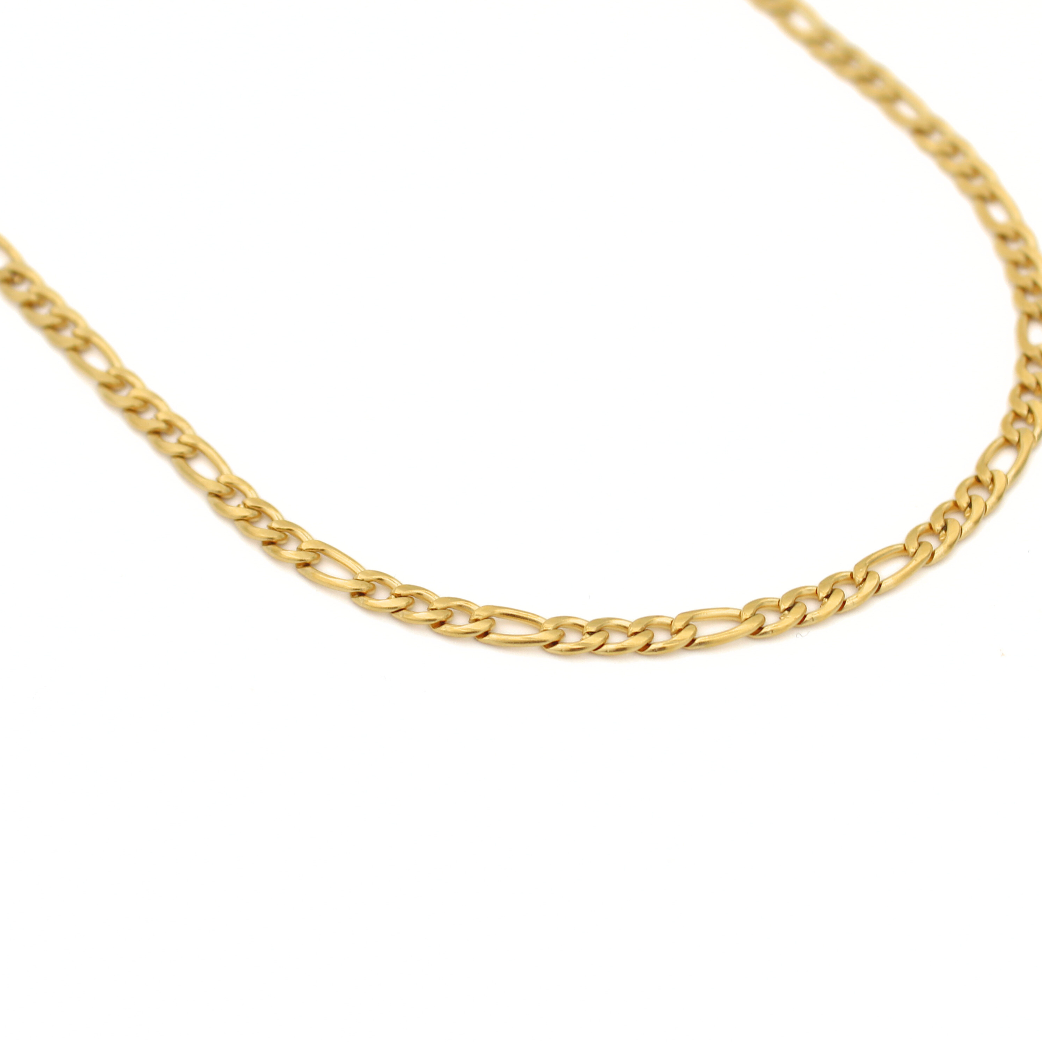 Iconic Figaro Ketting 4mm (Goud)
