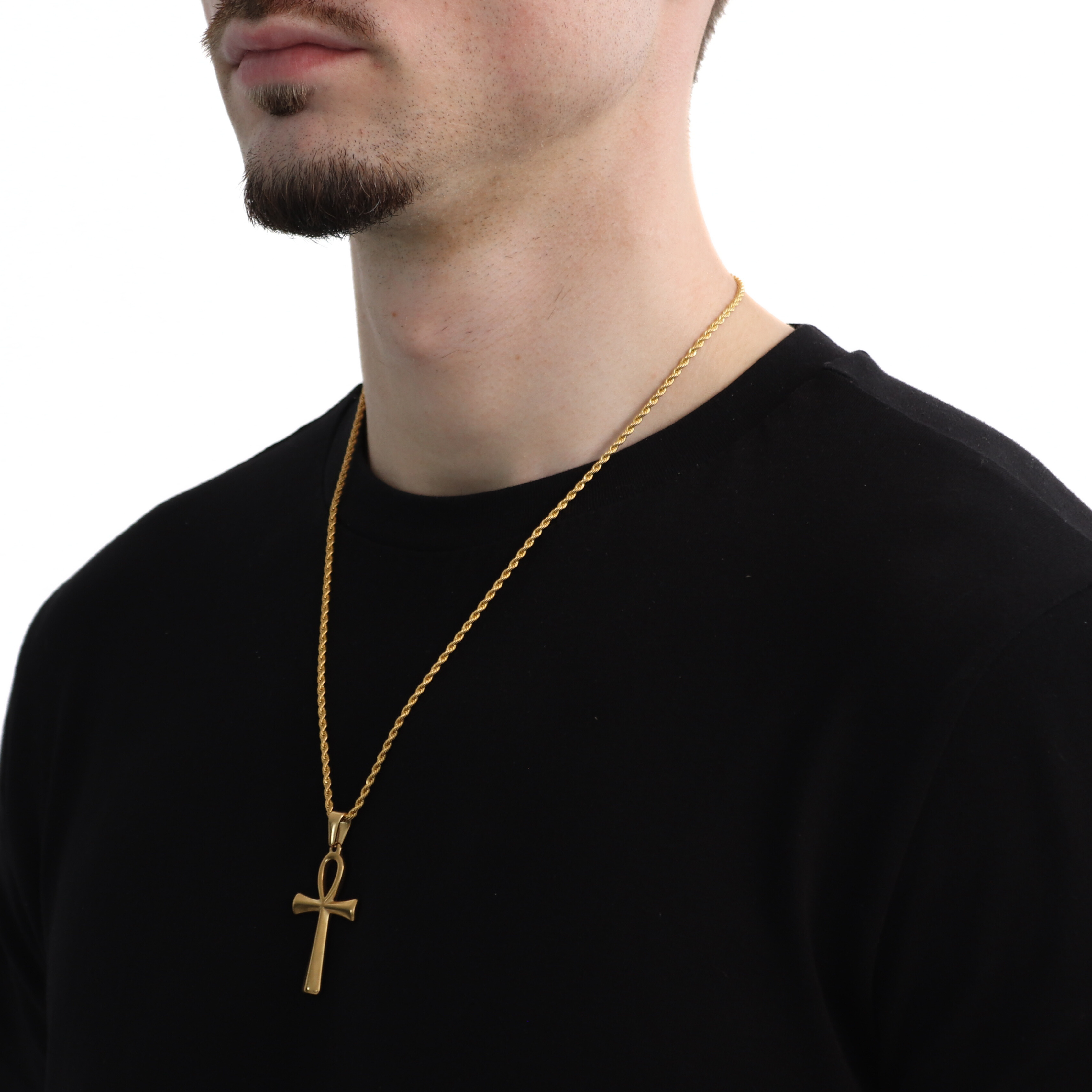 Ankh Hanger + Ketting (Goud)