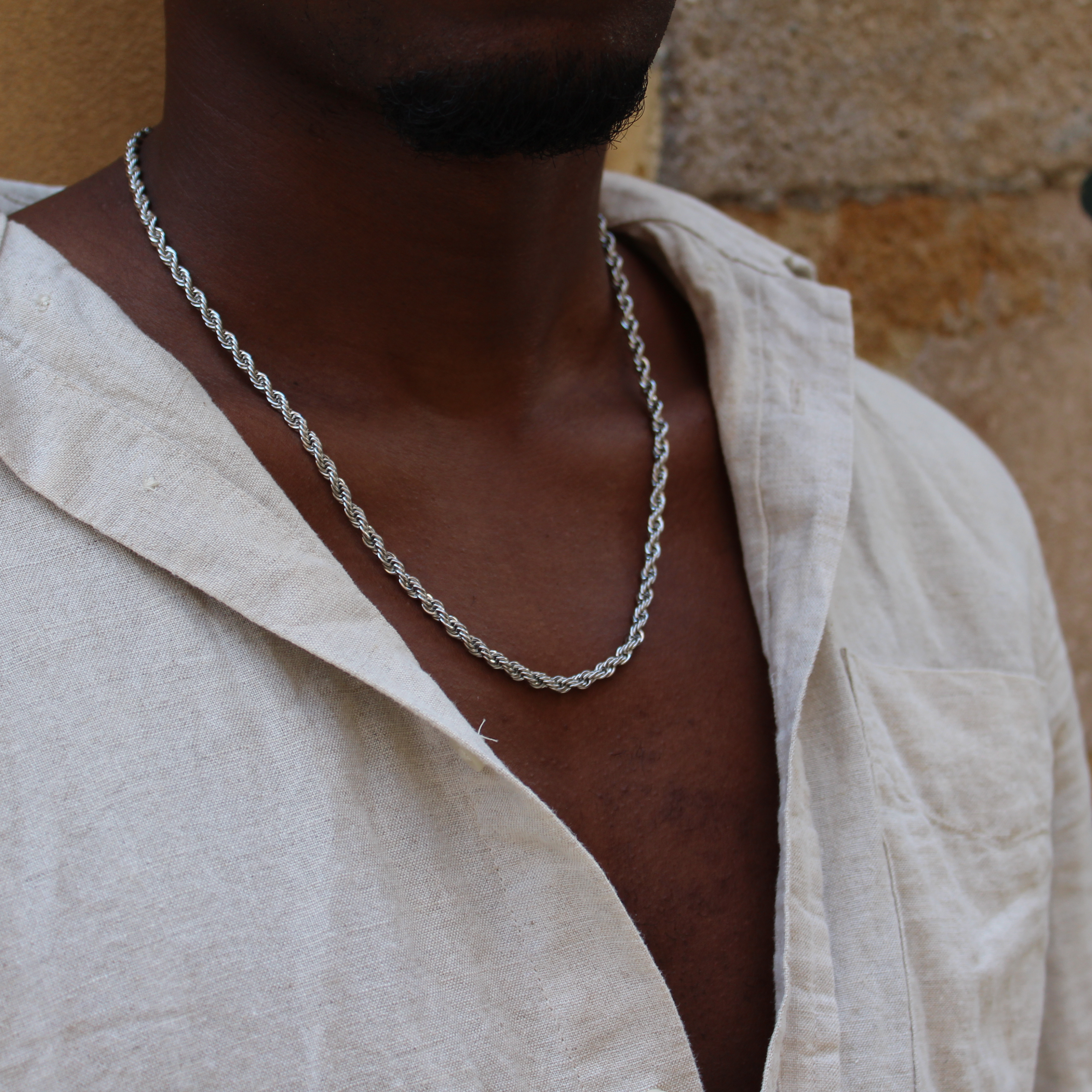 Clean Rope Ketting 4mm (Zilver)
