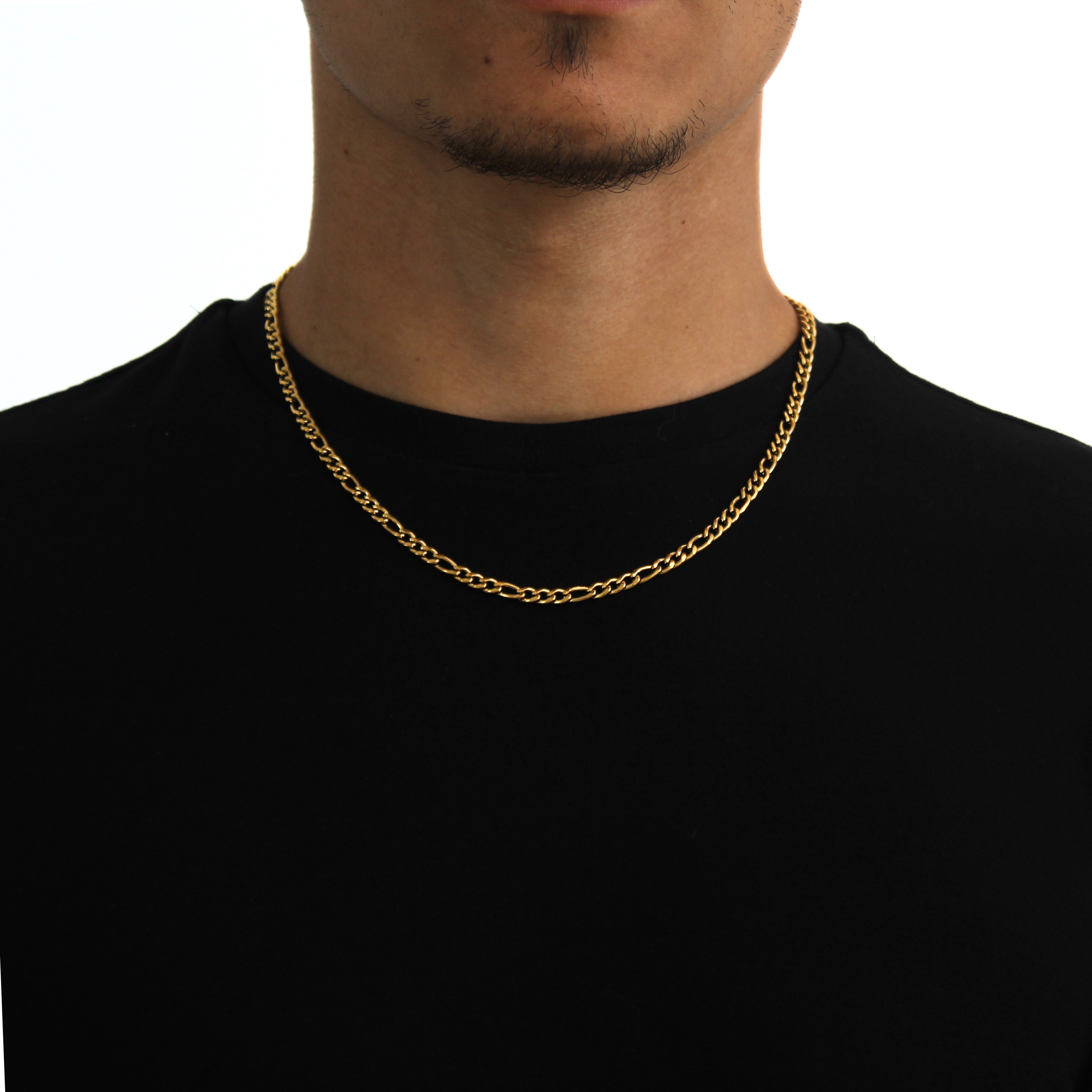 Iconic Figaro Ketting 4mm (Goud)