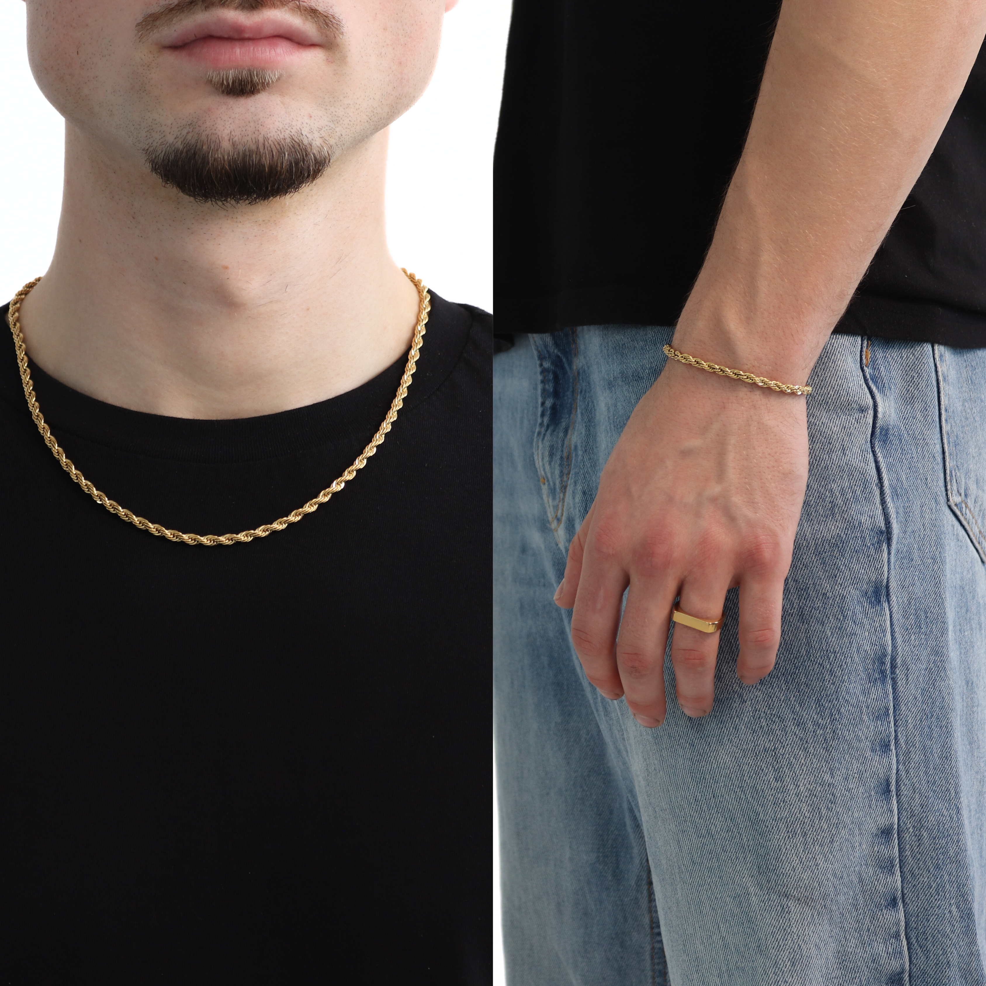 BUNDLE ROPE 4MM (Goud)