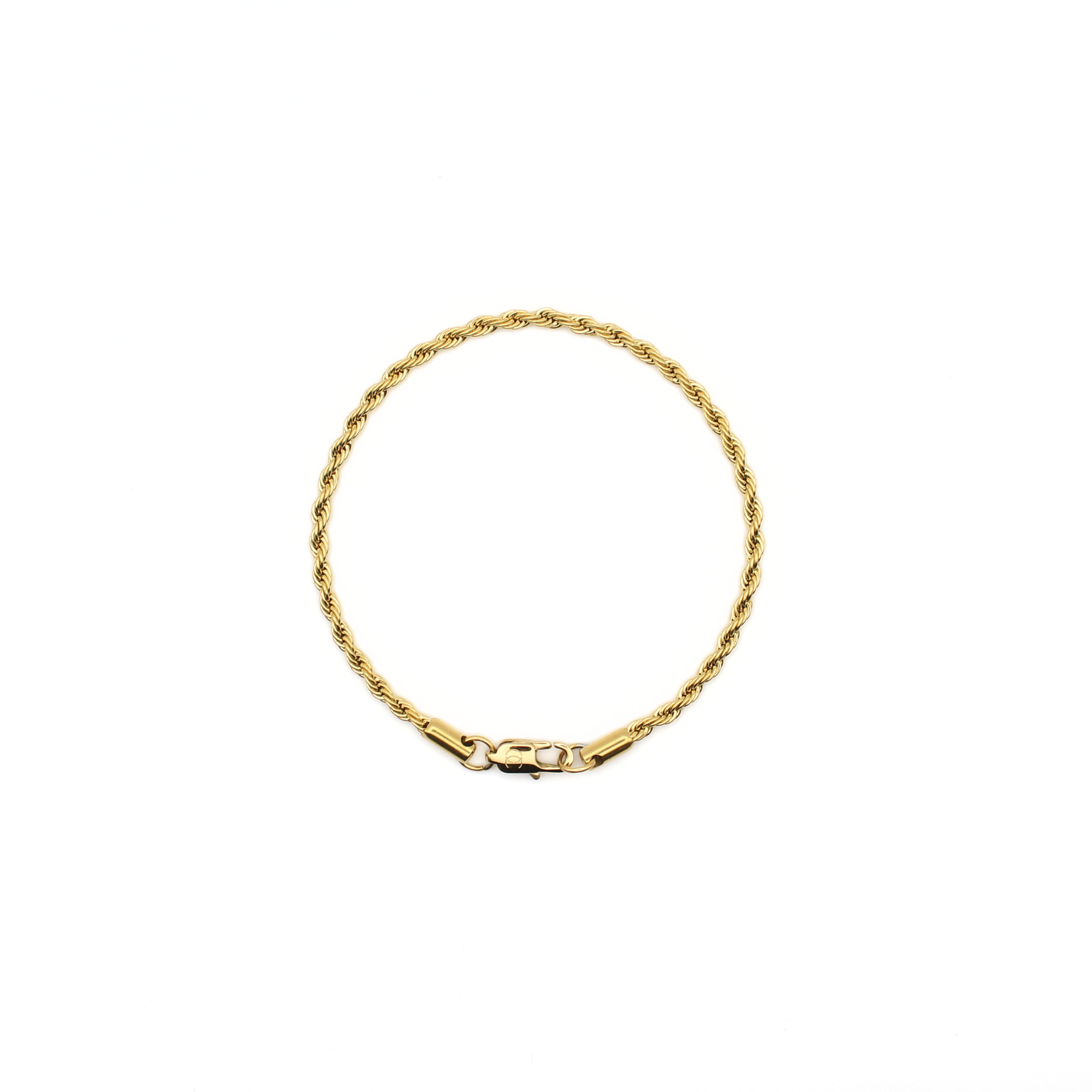 Clean Rope Armband 3mm (Goud)