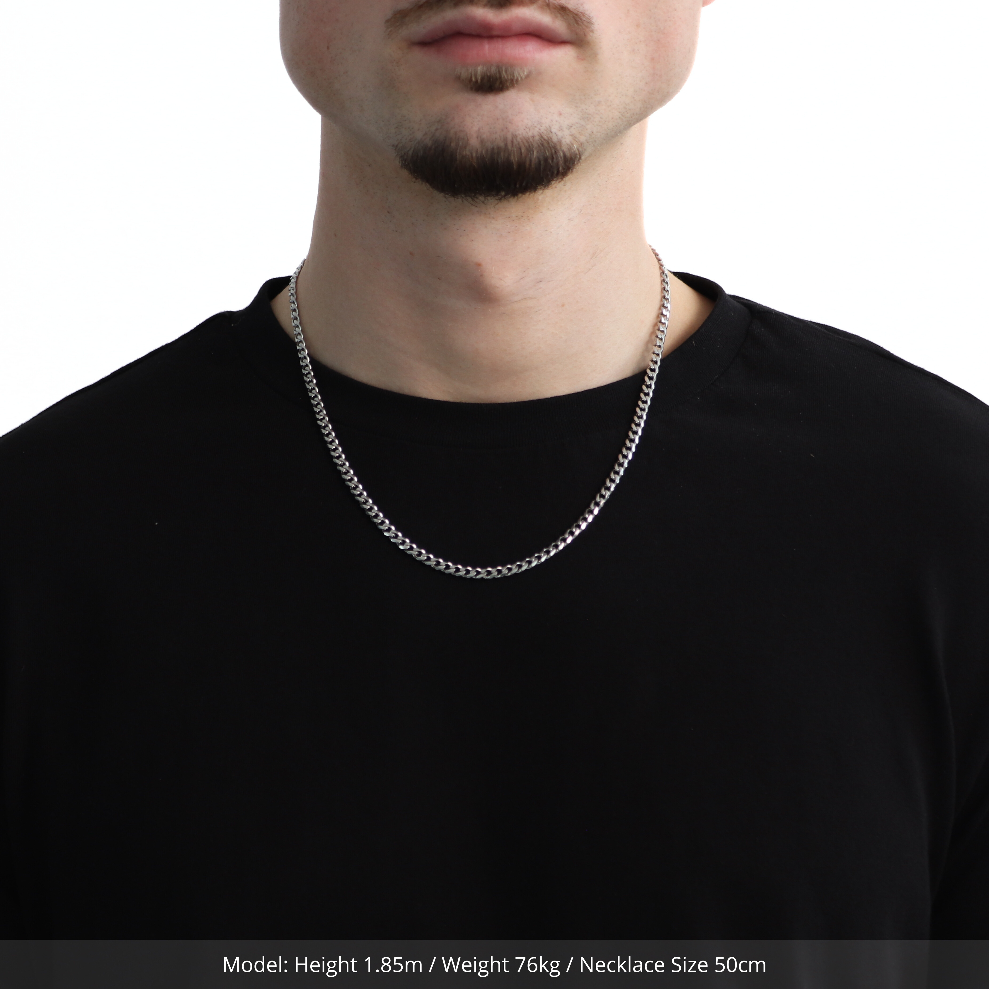 Classic Cuban Ketting 4mm (Zilver)