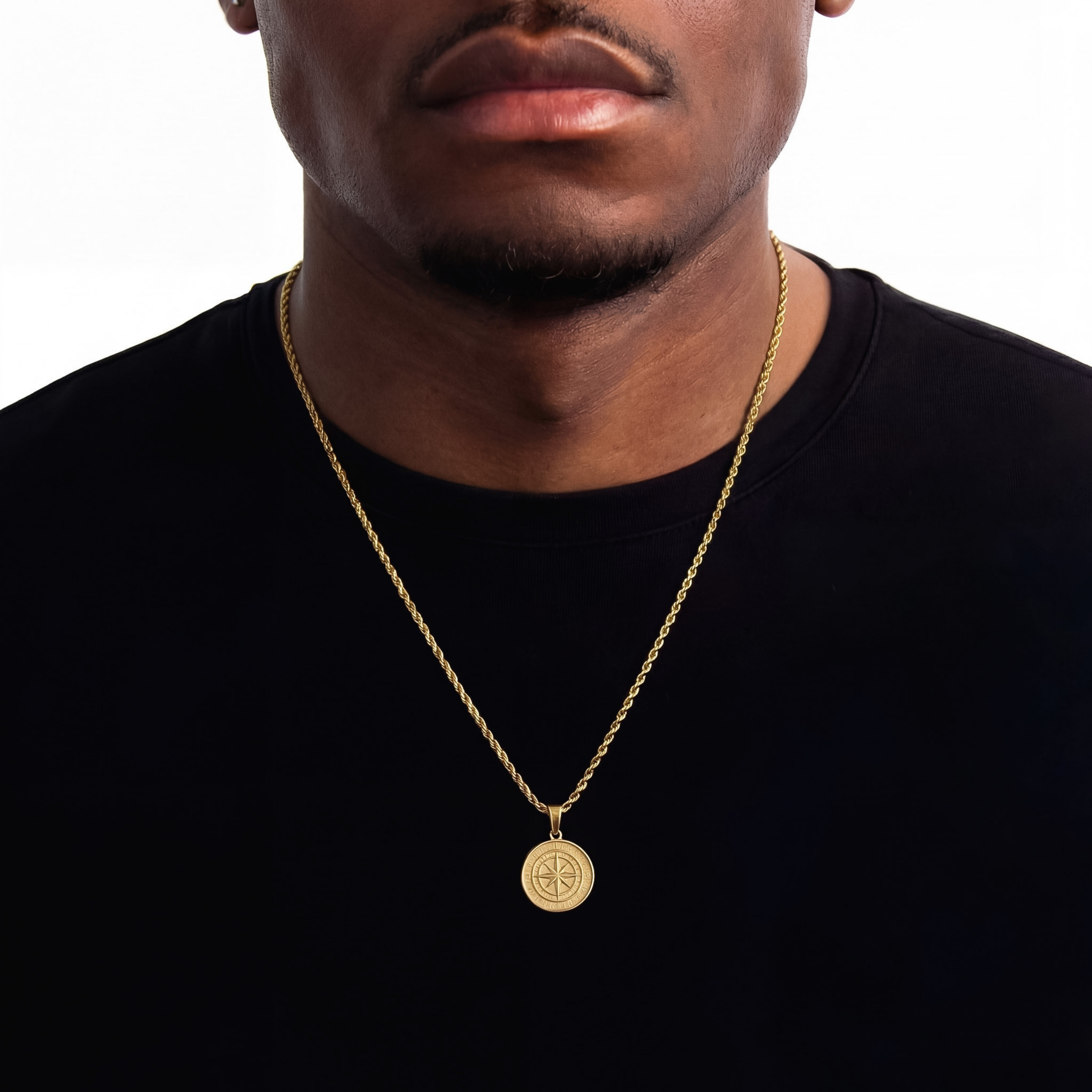 Compass Hanger + Ketting (Goud)