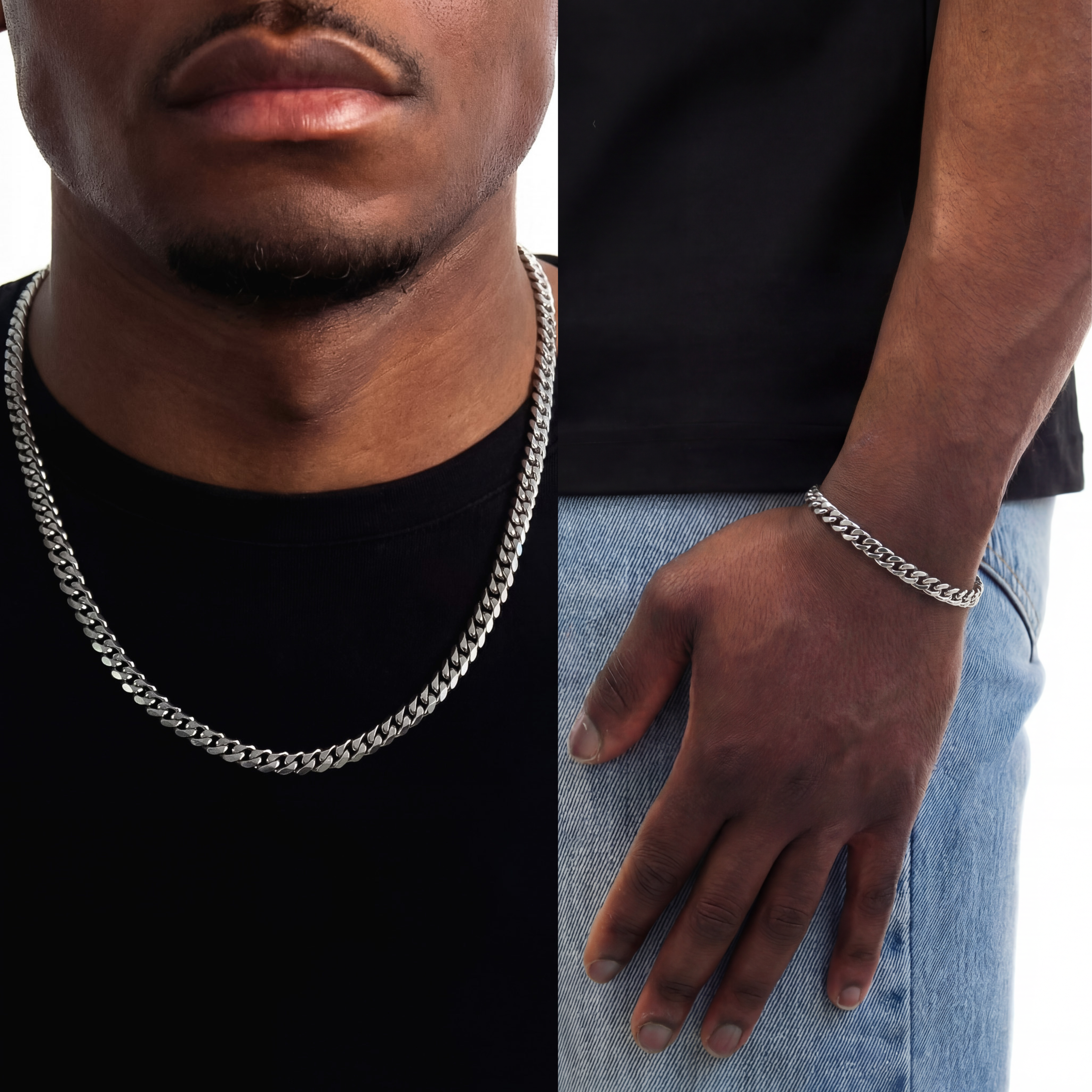 BUNDLE CUBAN 6MM (Zilver)