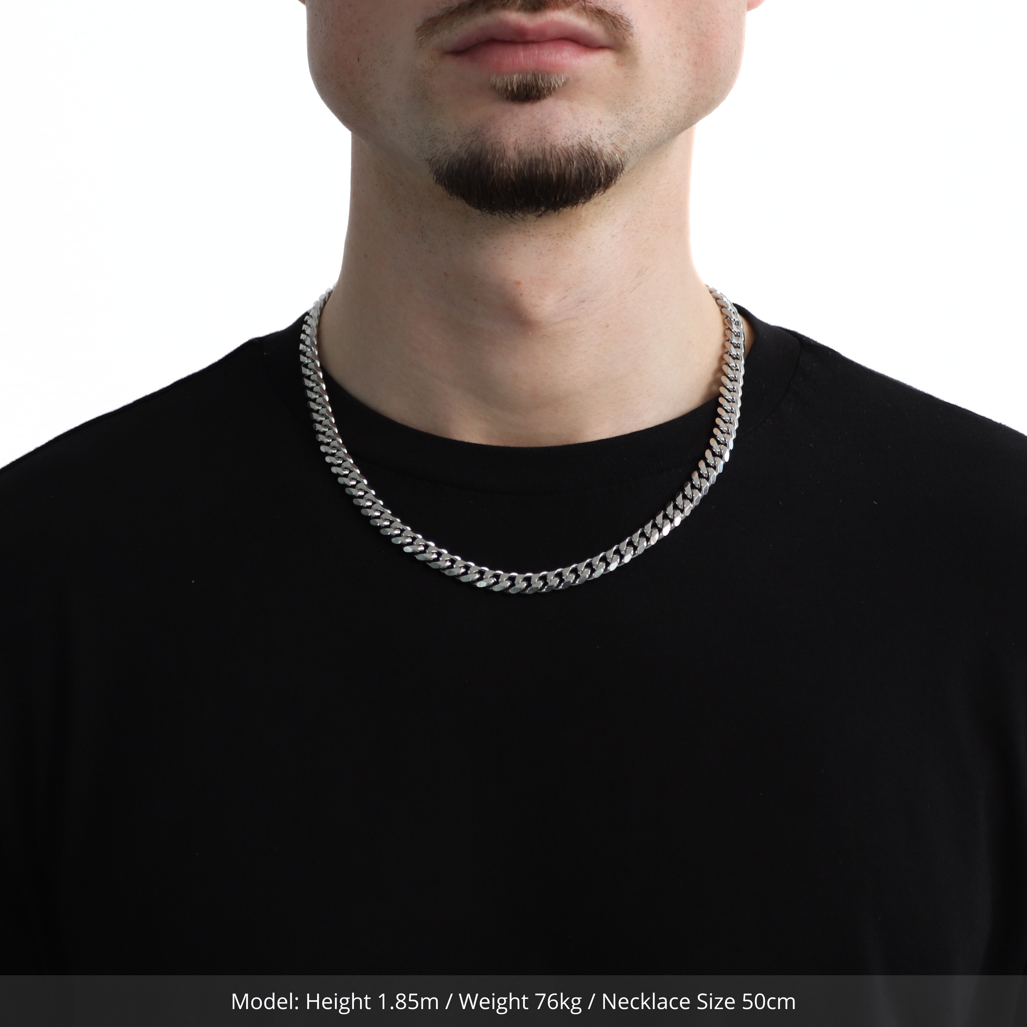 Classic Cuban Ketting 8mm (Zilver)