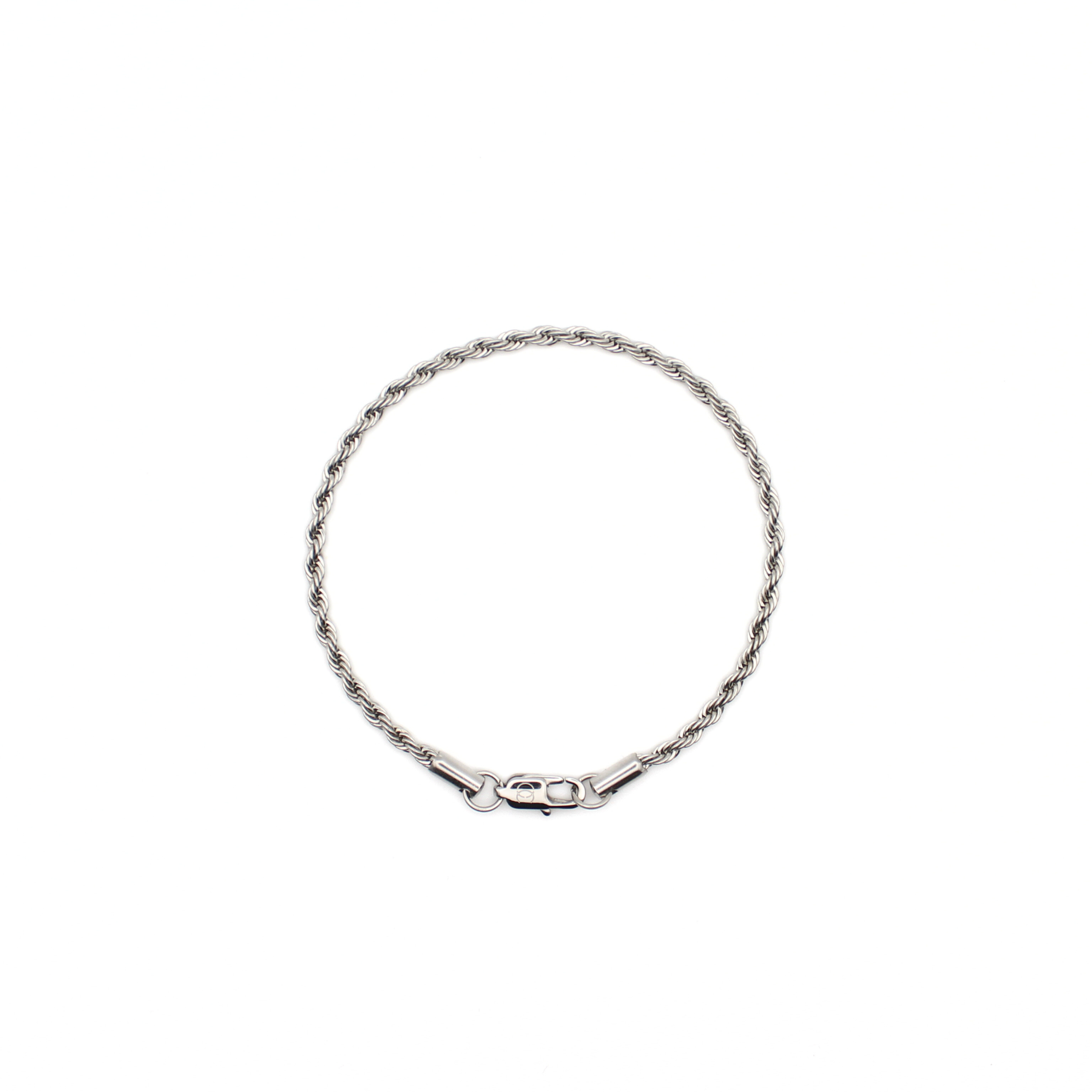 Clean Rope Armband 3mm (Zilver)