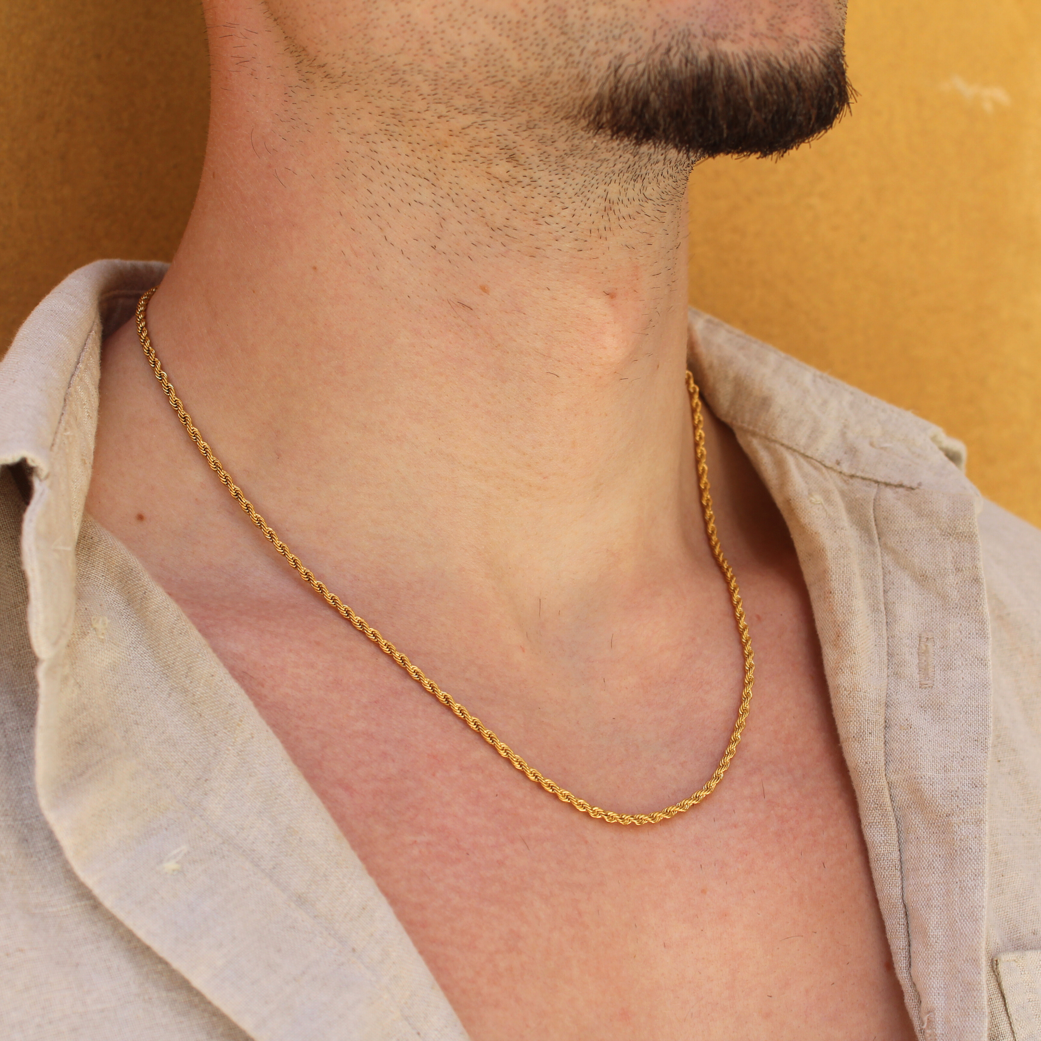 Clean Rope Ketting 2mm (Goud)