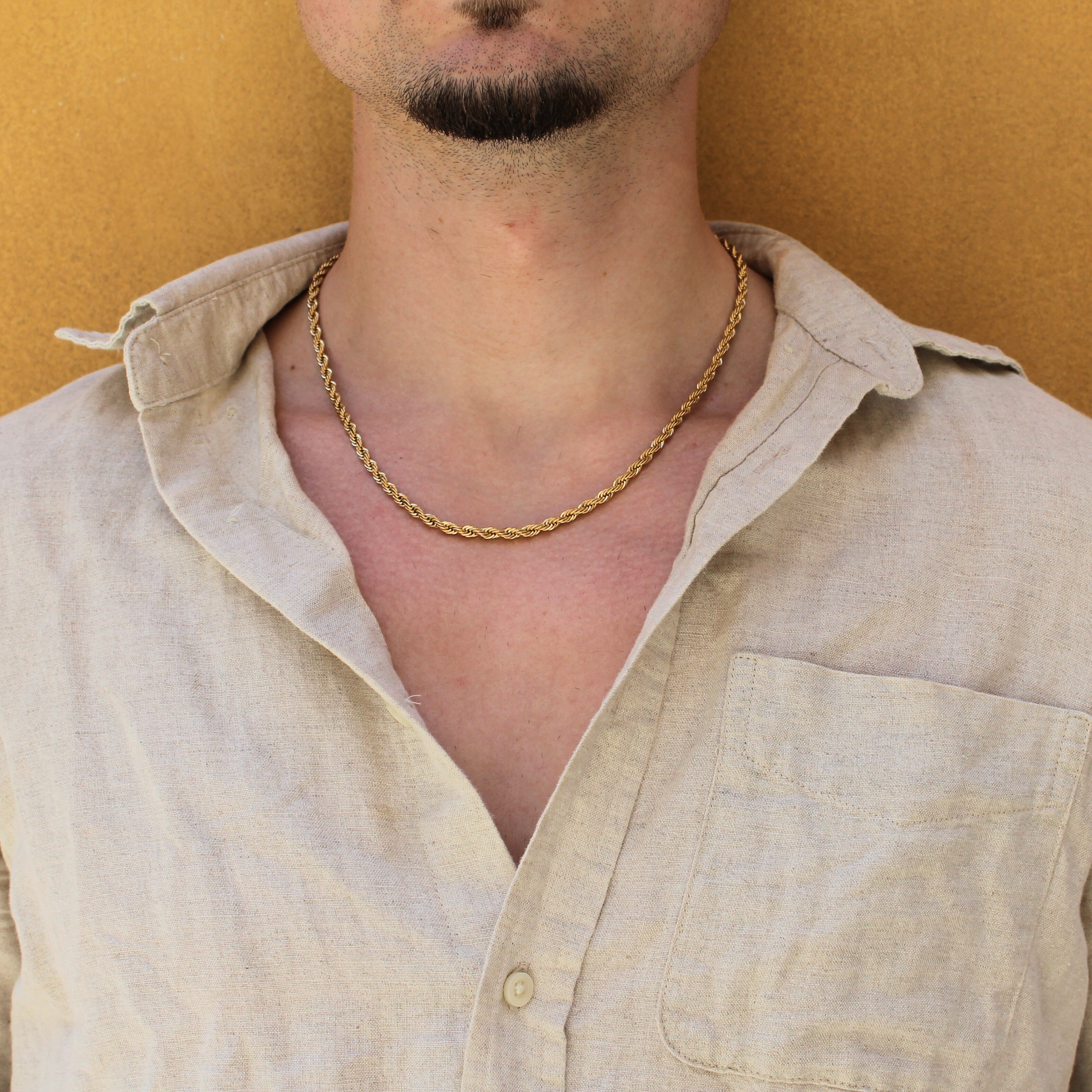 Clean Rope Ketting 4mm (Goud)