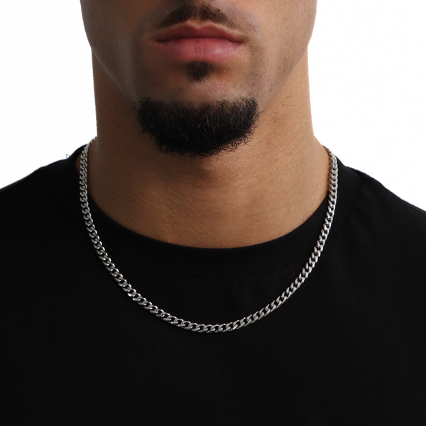 Classic Cuban Ketting 5mm (Zilver)