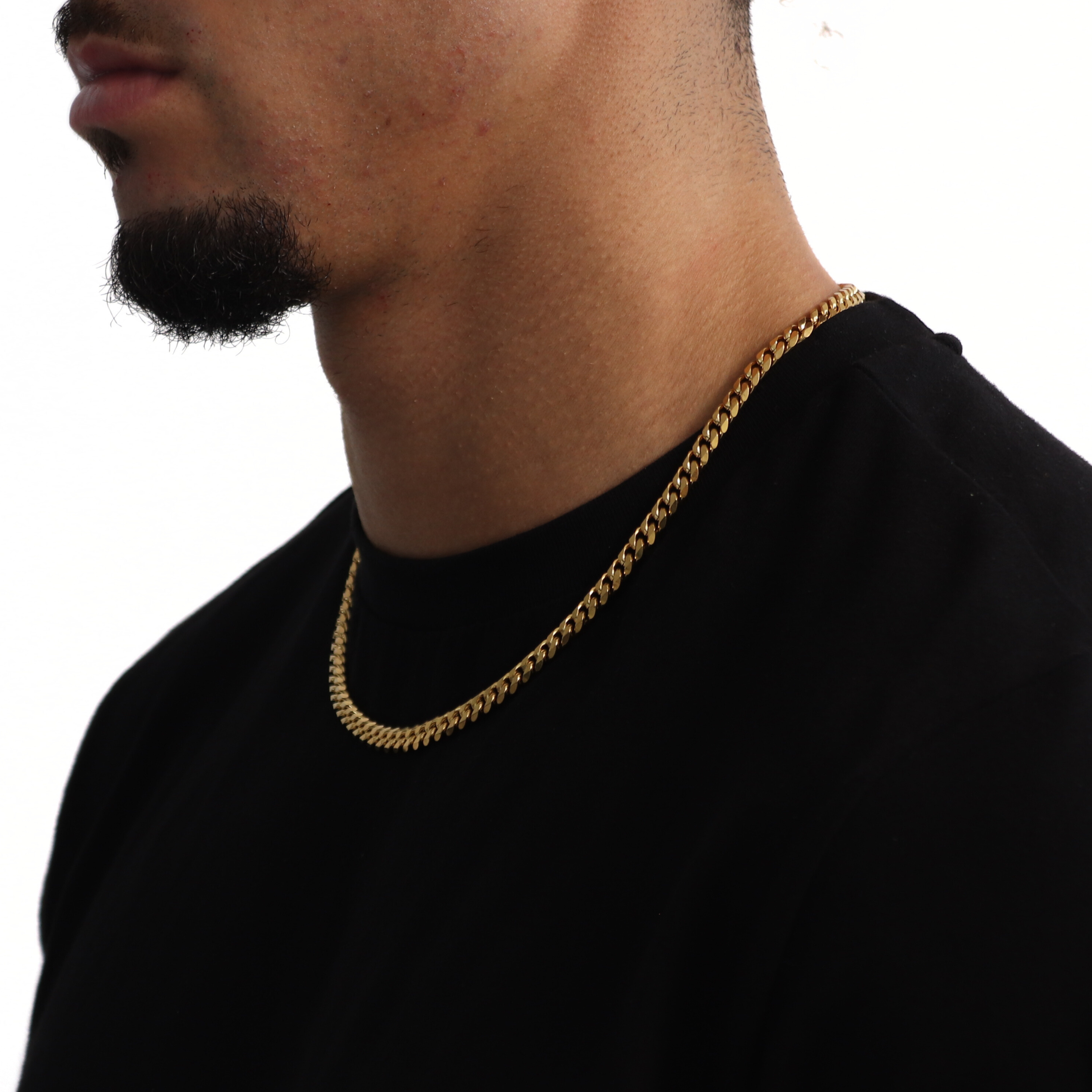 Classic Cuban Ketting 8mm (Goud)