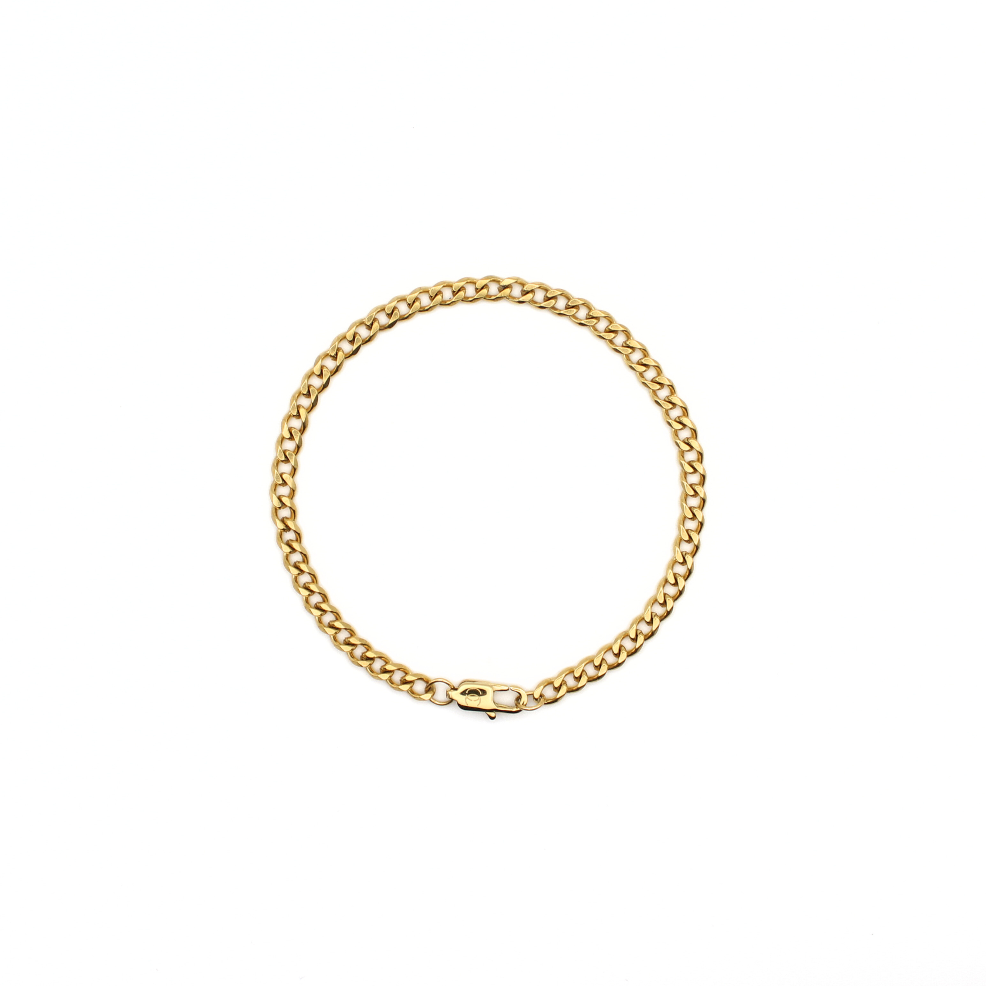 Classic Cuban Armband 4mm (Goud)
