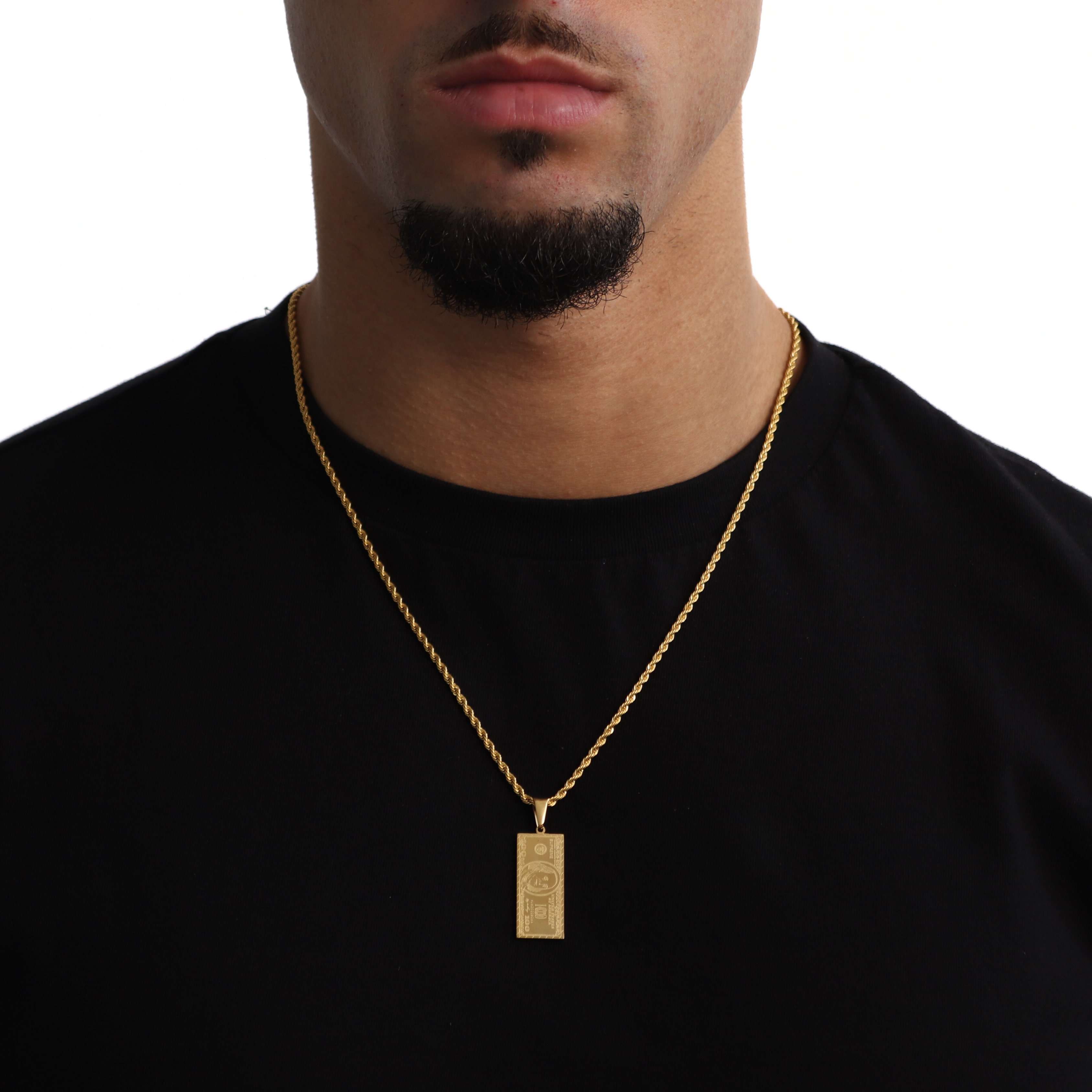Dollar Hanger + Ketting (Goud)