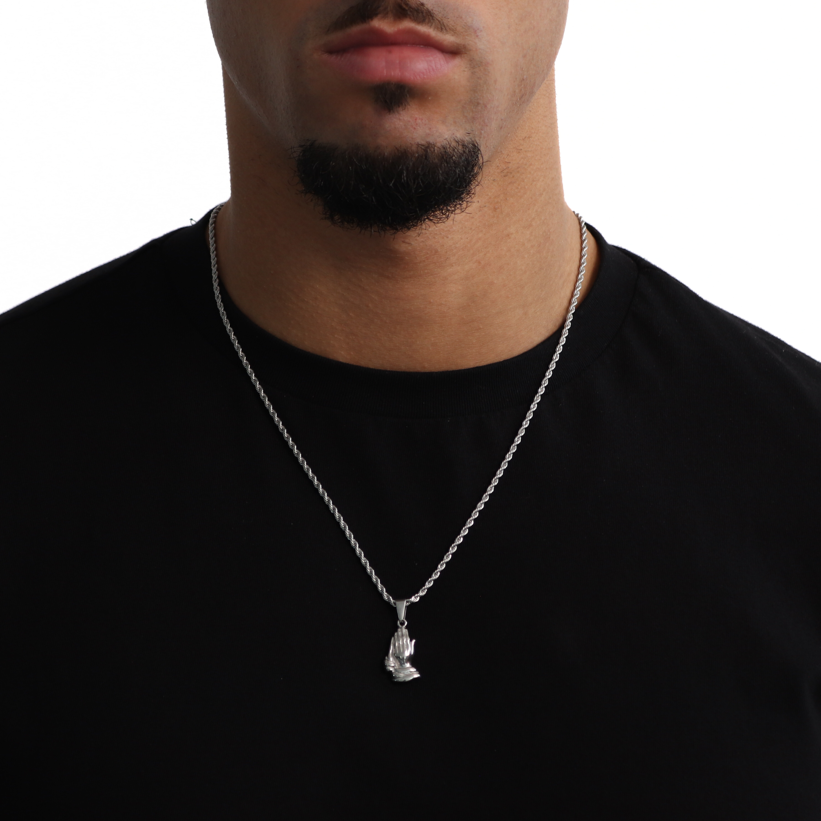 Hands Hanger + Ketting (Zilver)