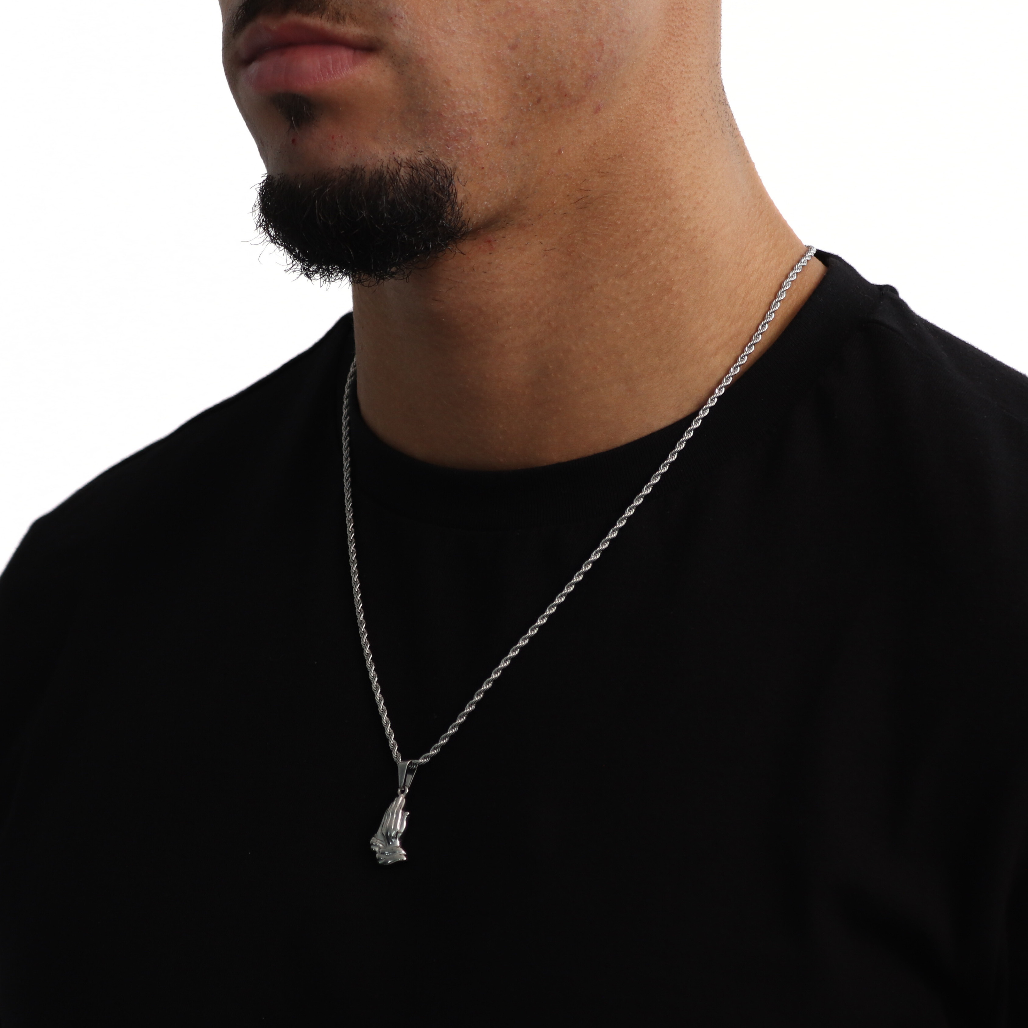 Hands Hanger + Ketting (Zilver)