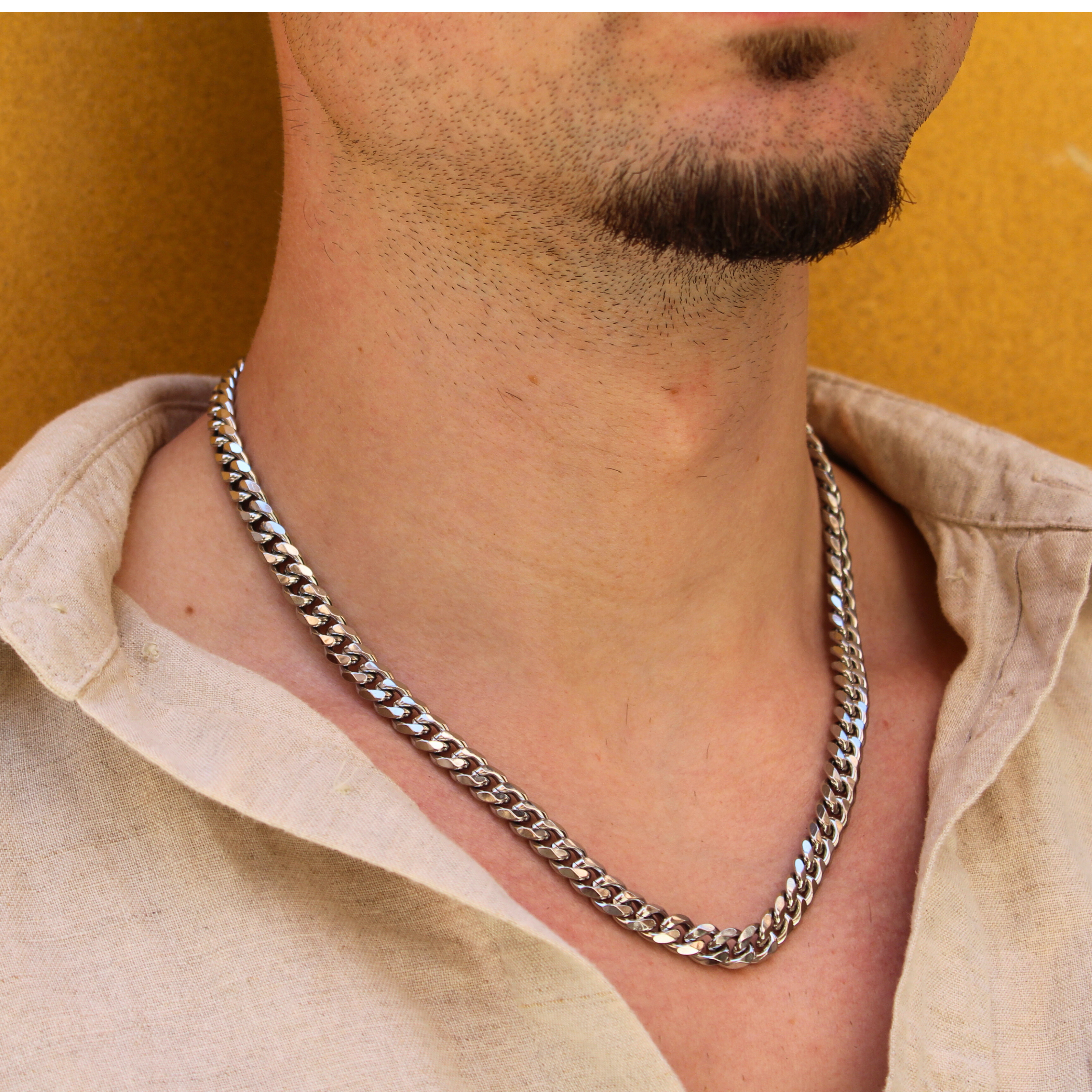 Classic Cuban Ketting 8mm (Zilver)