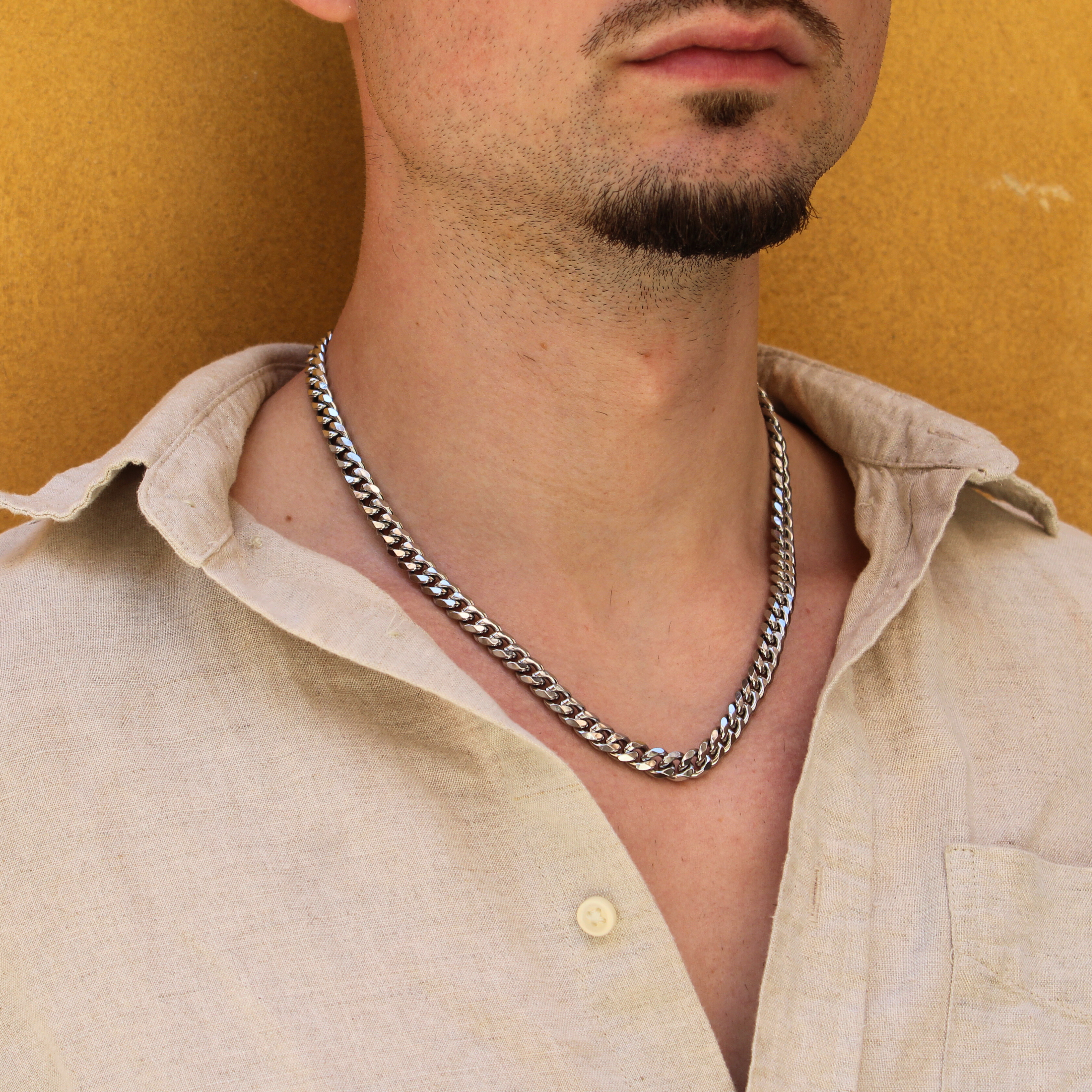 Classic Cuban Ketting 8mm (Zilver)