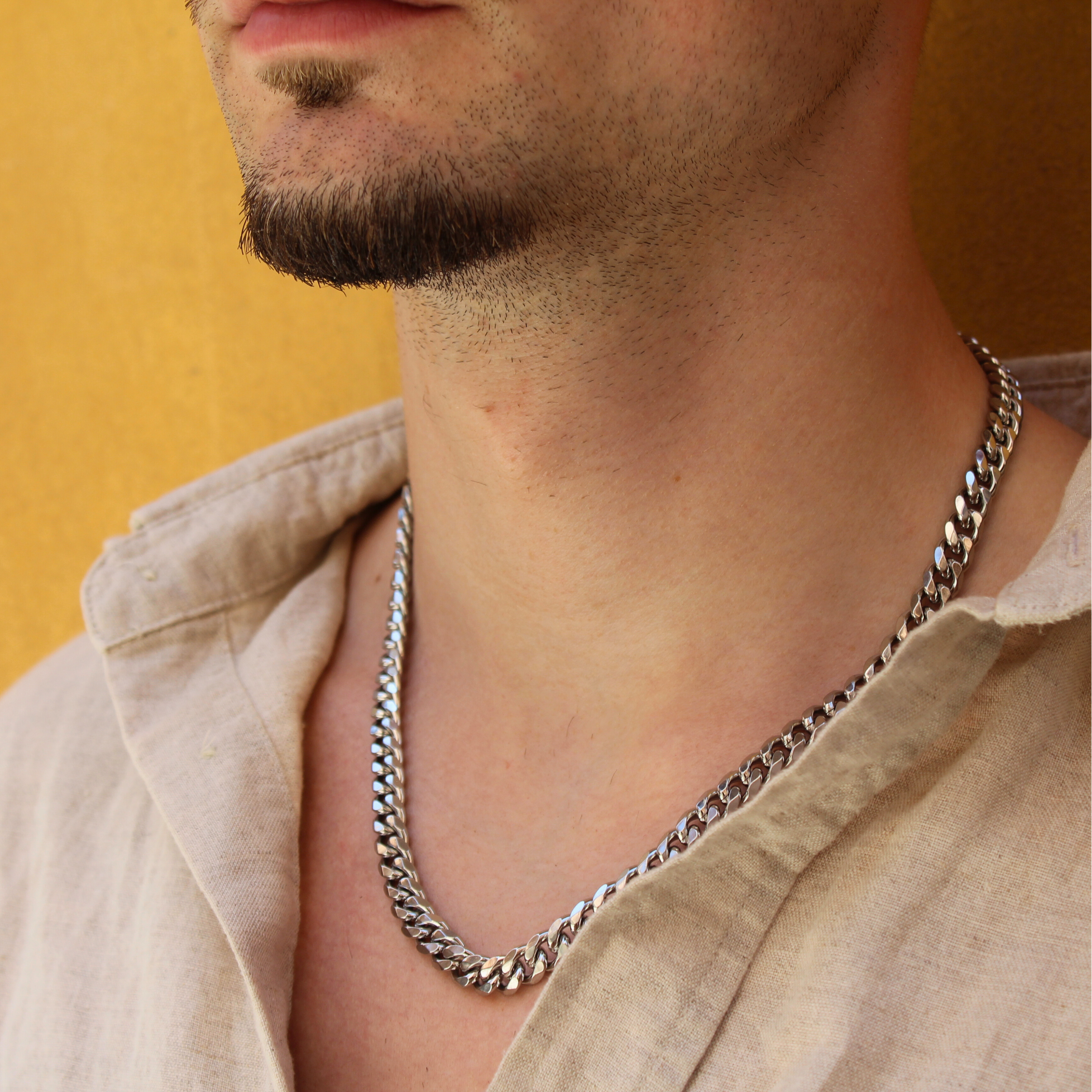 Classic Cuban Ketting 8mm (Zilver)