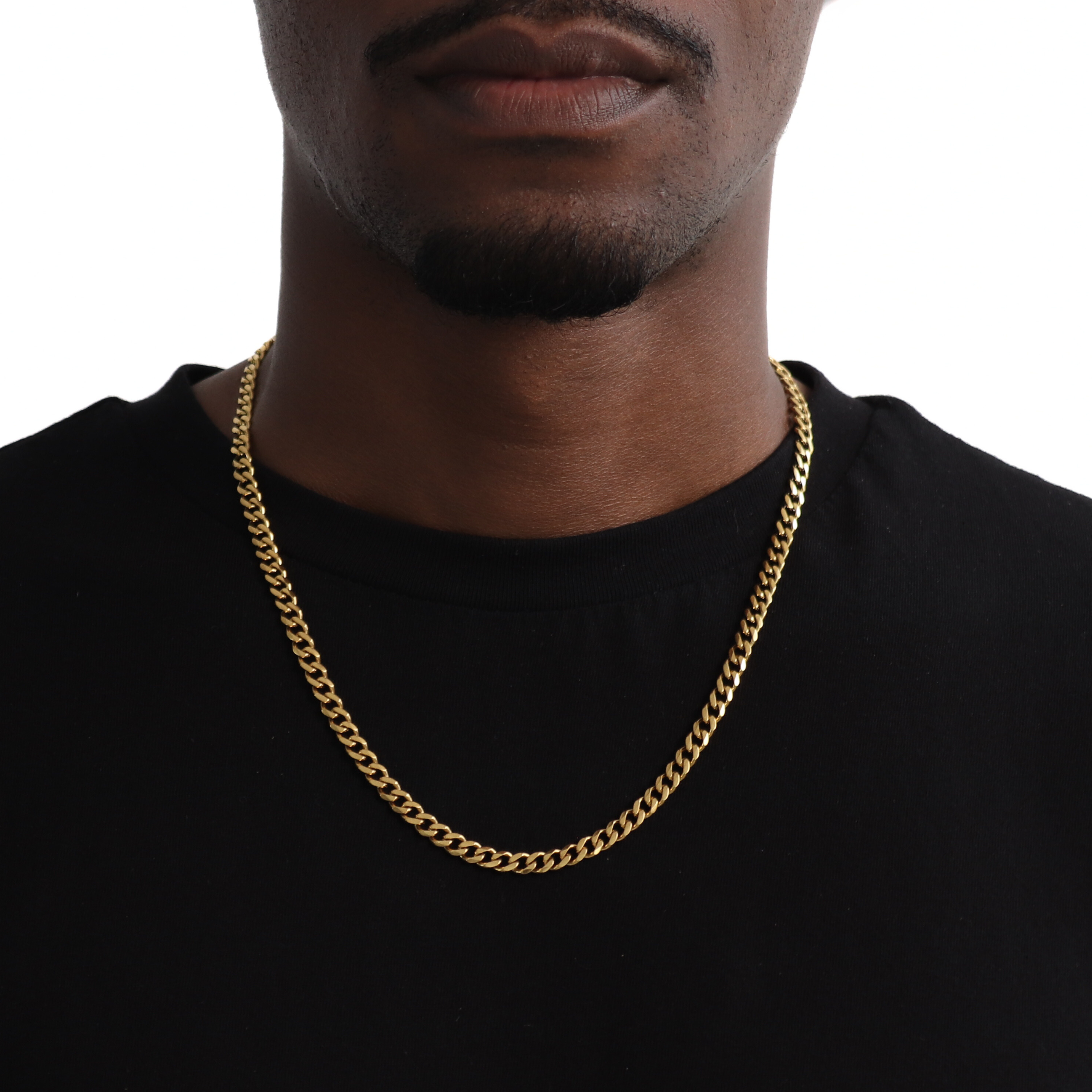 Classic Cuban Ketting 5mm (Goud)