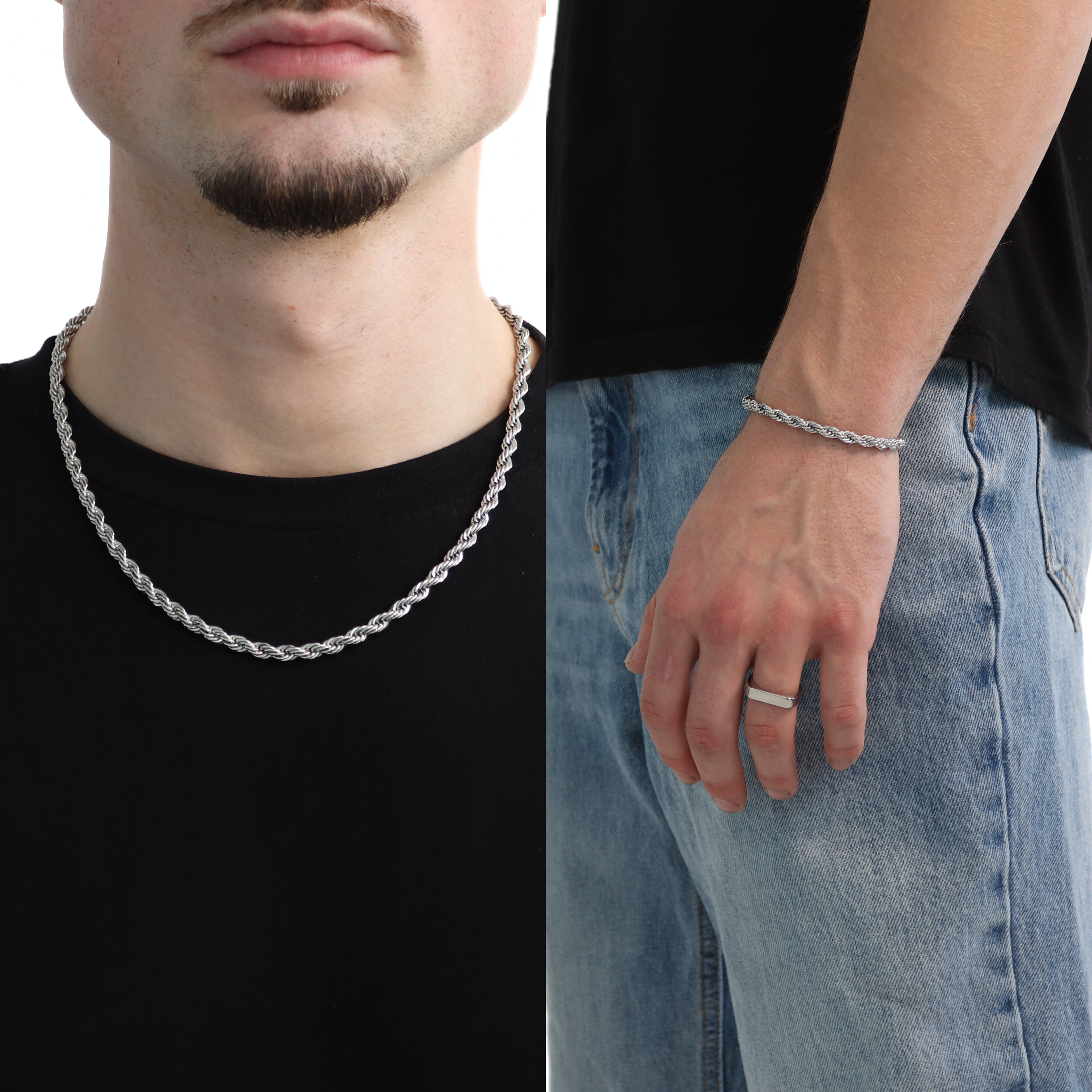 BUNDLE ROPE 5MM (Zilver)