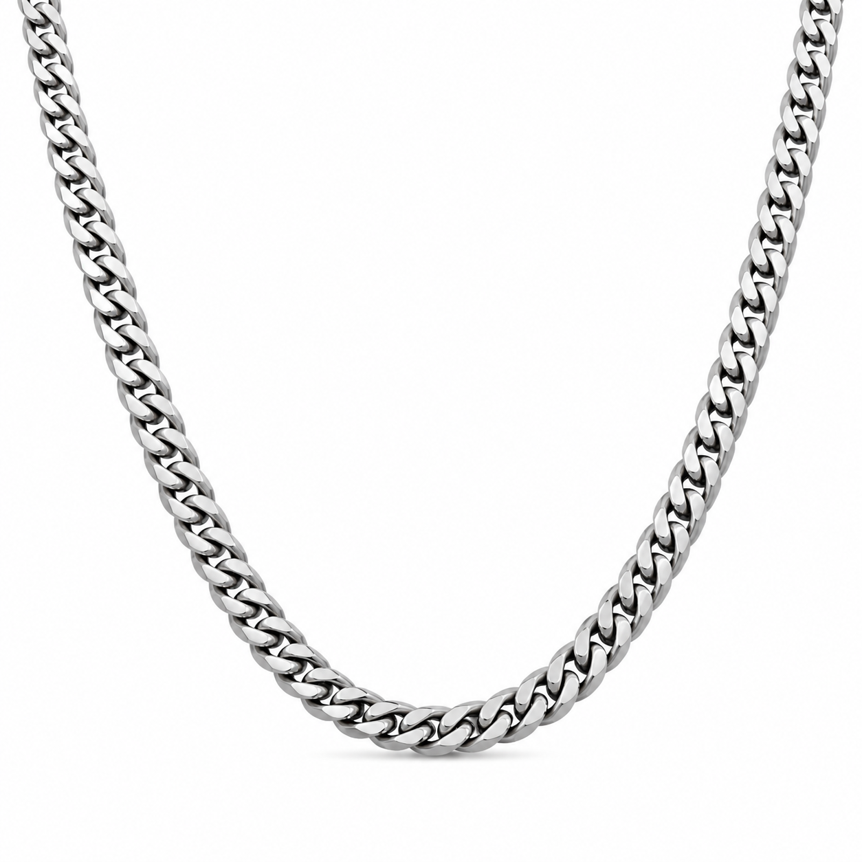 Classic Cuban Ketting 8mm (Zilver)