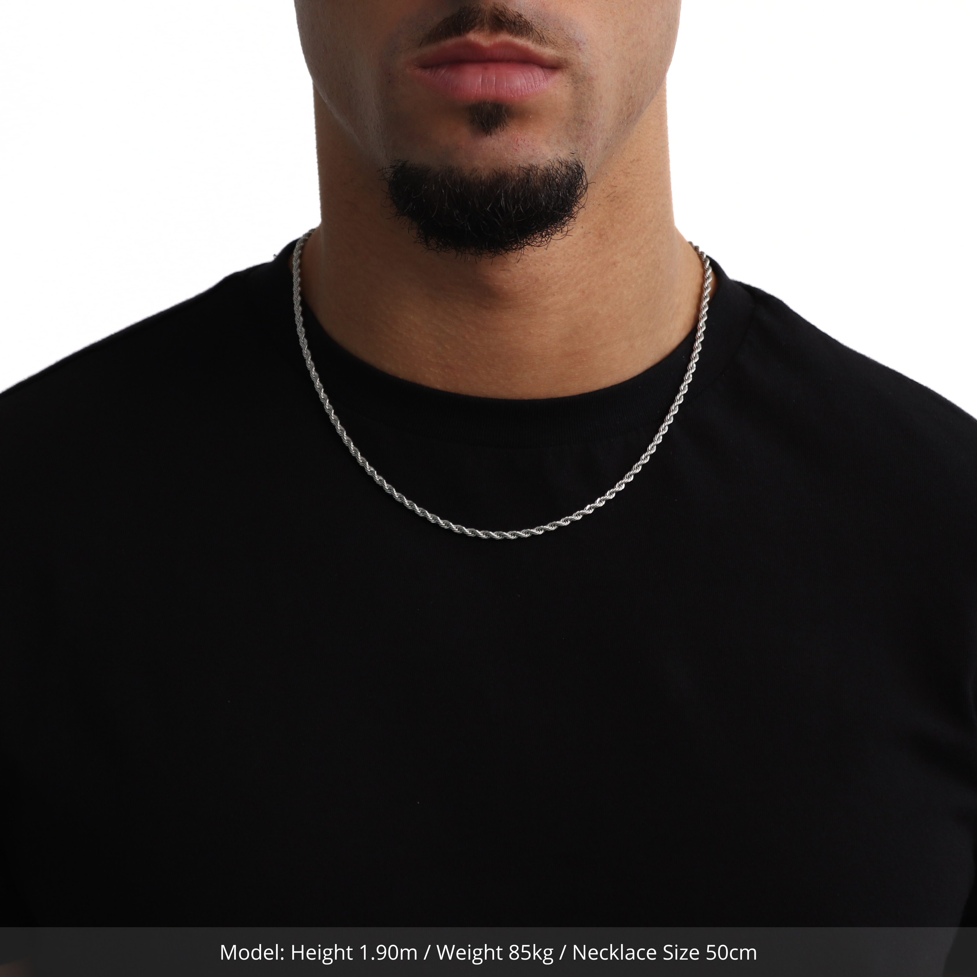 Clean Rope Ketting 3mm (Zilver)