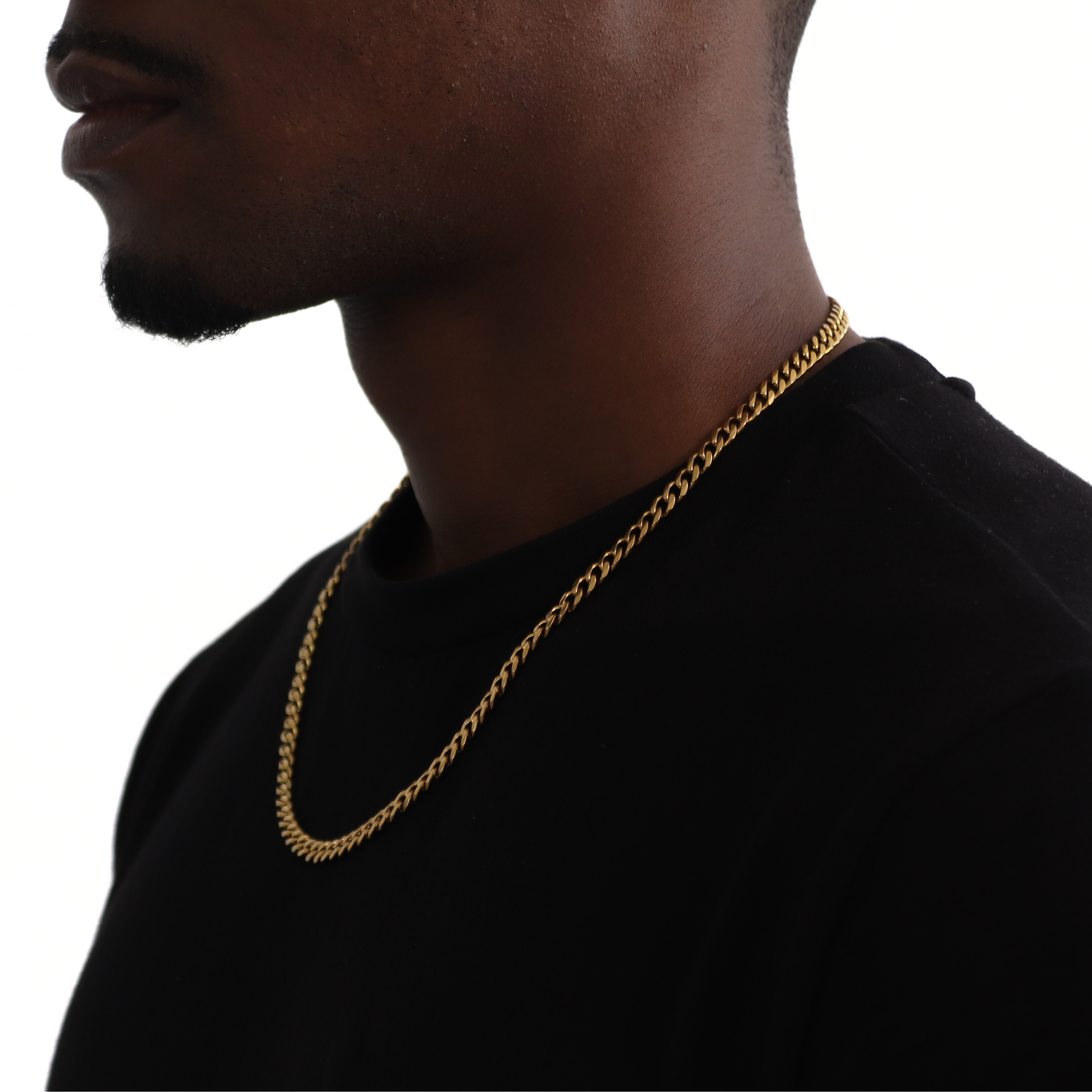 Classic Cuban Ketting 5mm (Goud)
