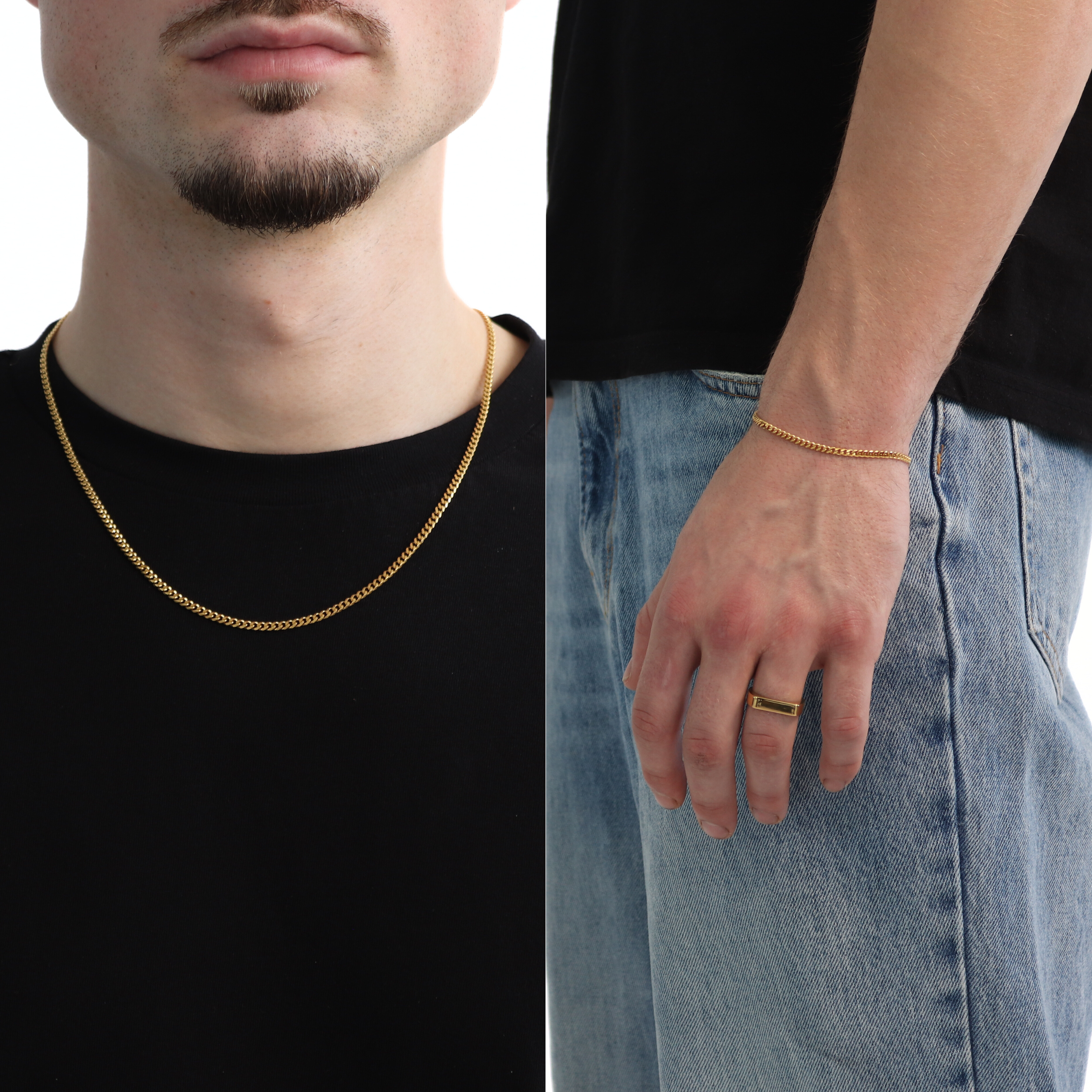 BUNDLE CUBAN 3MM (Goud)