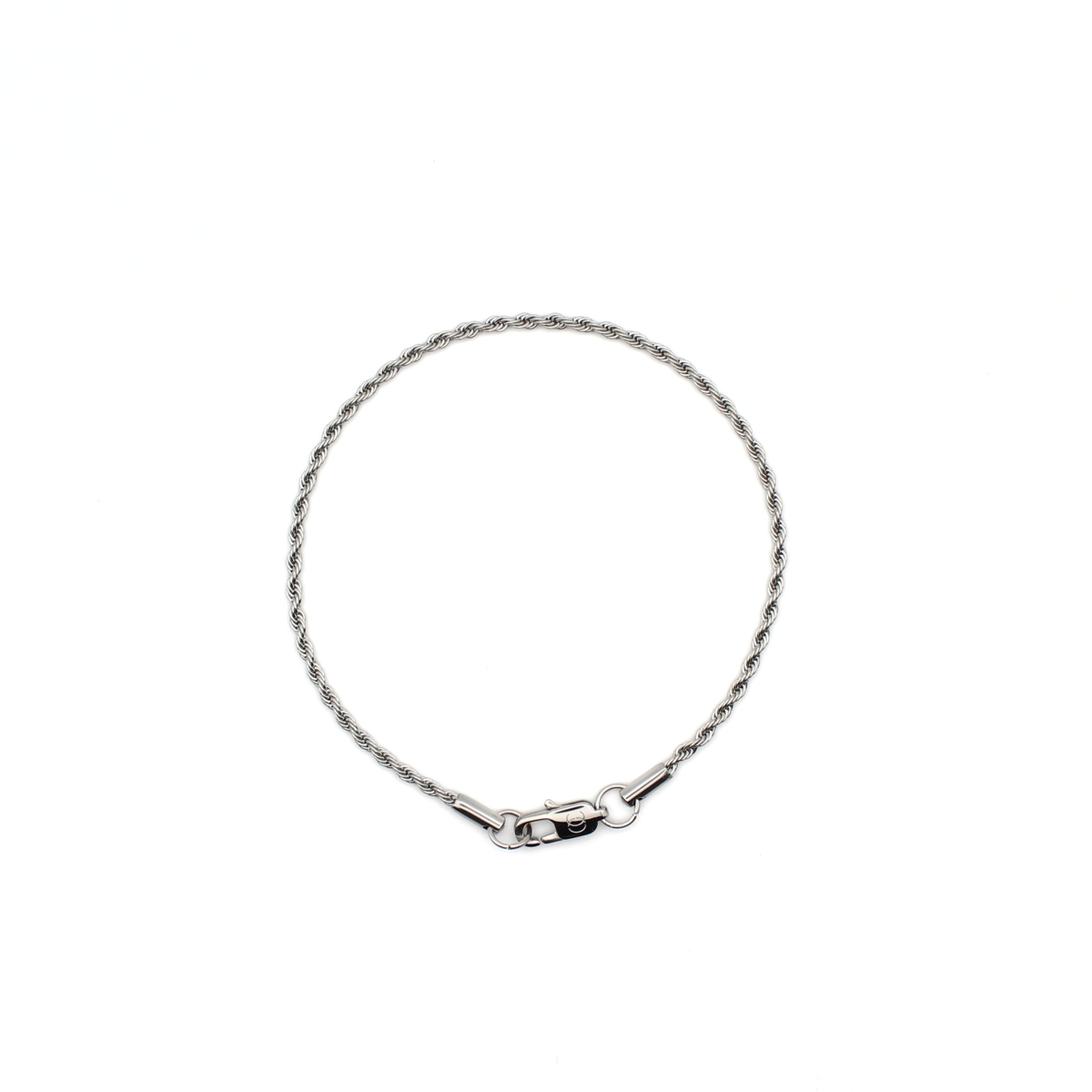 Rope Bracelet 2mm (Silver)