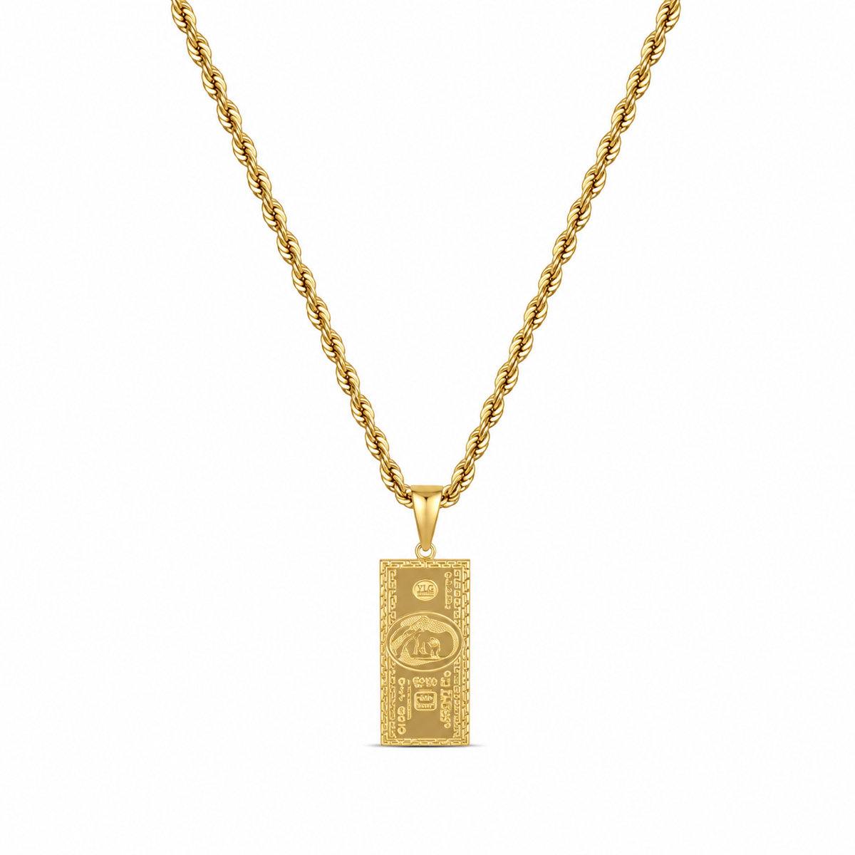 Dollar Hanger + Ketting (Goud)