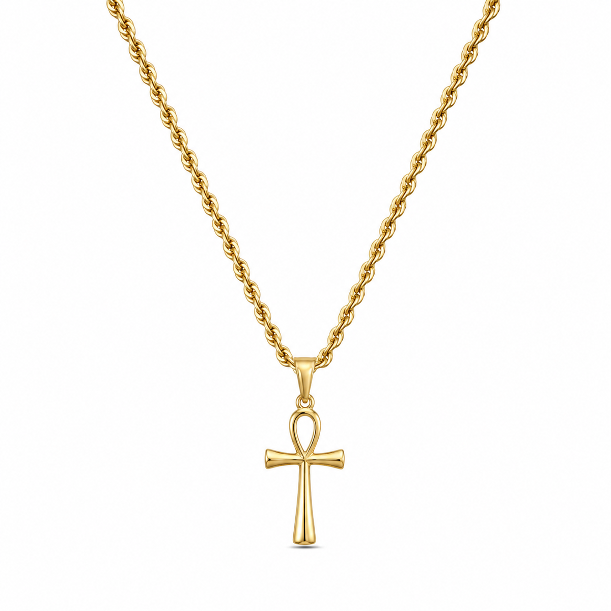 Ankh Hanger + Ketting (Goud)