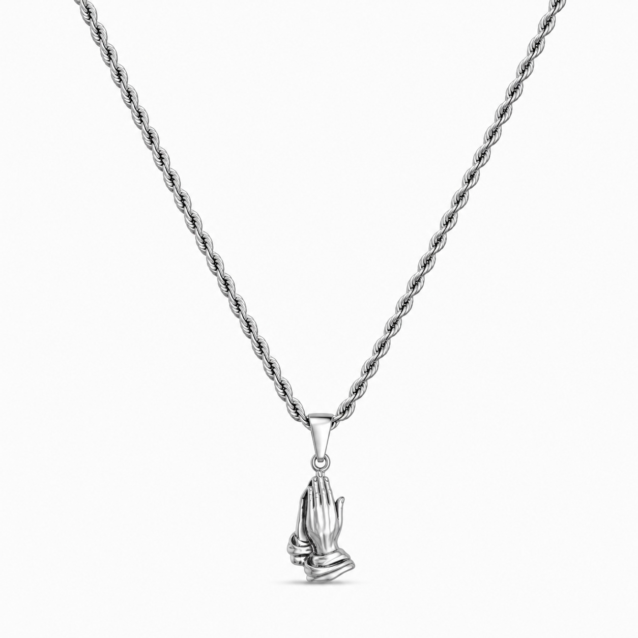 Hands Hanger + Ketting (Zilver)