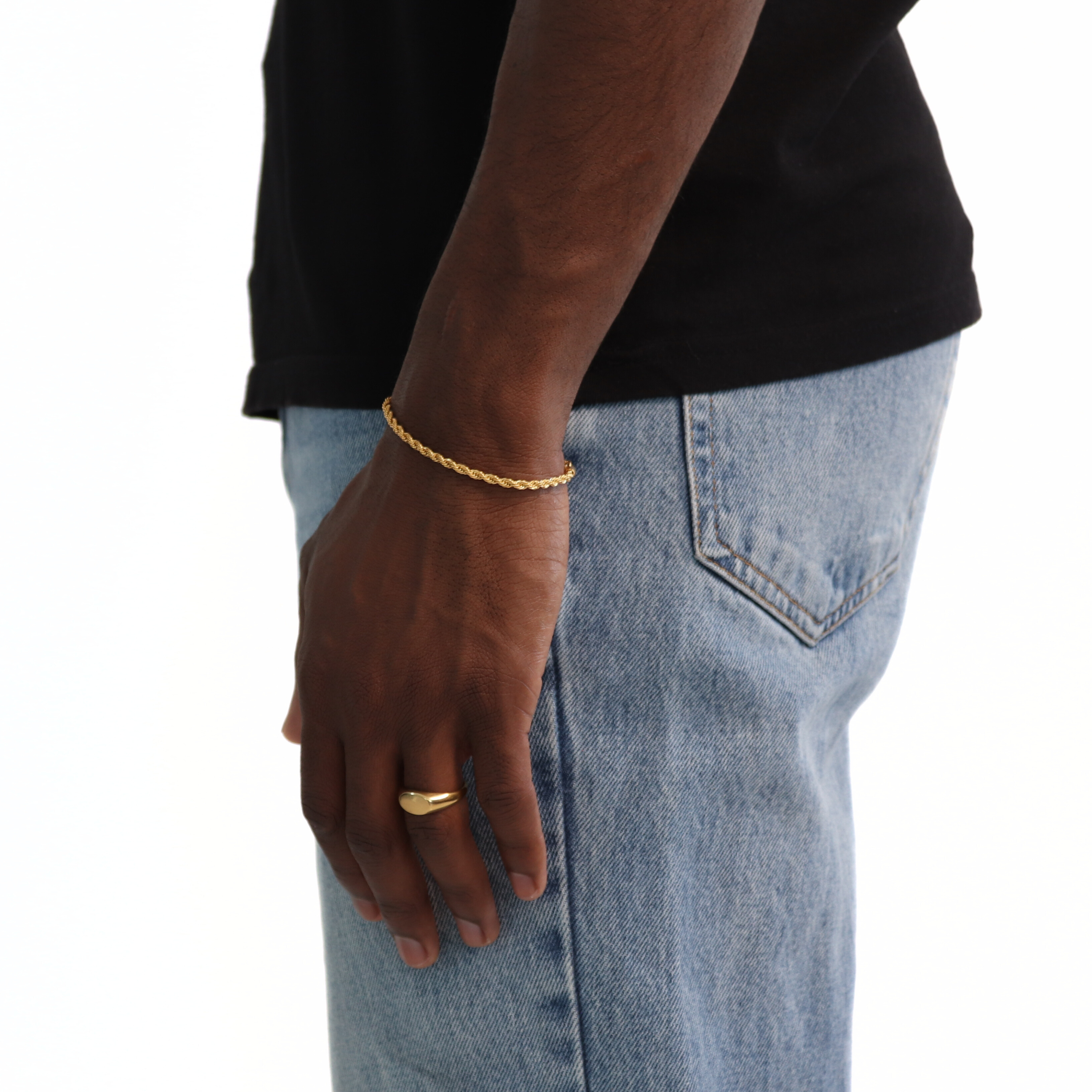 Clean Rope Armband 3mm (Goud)