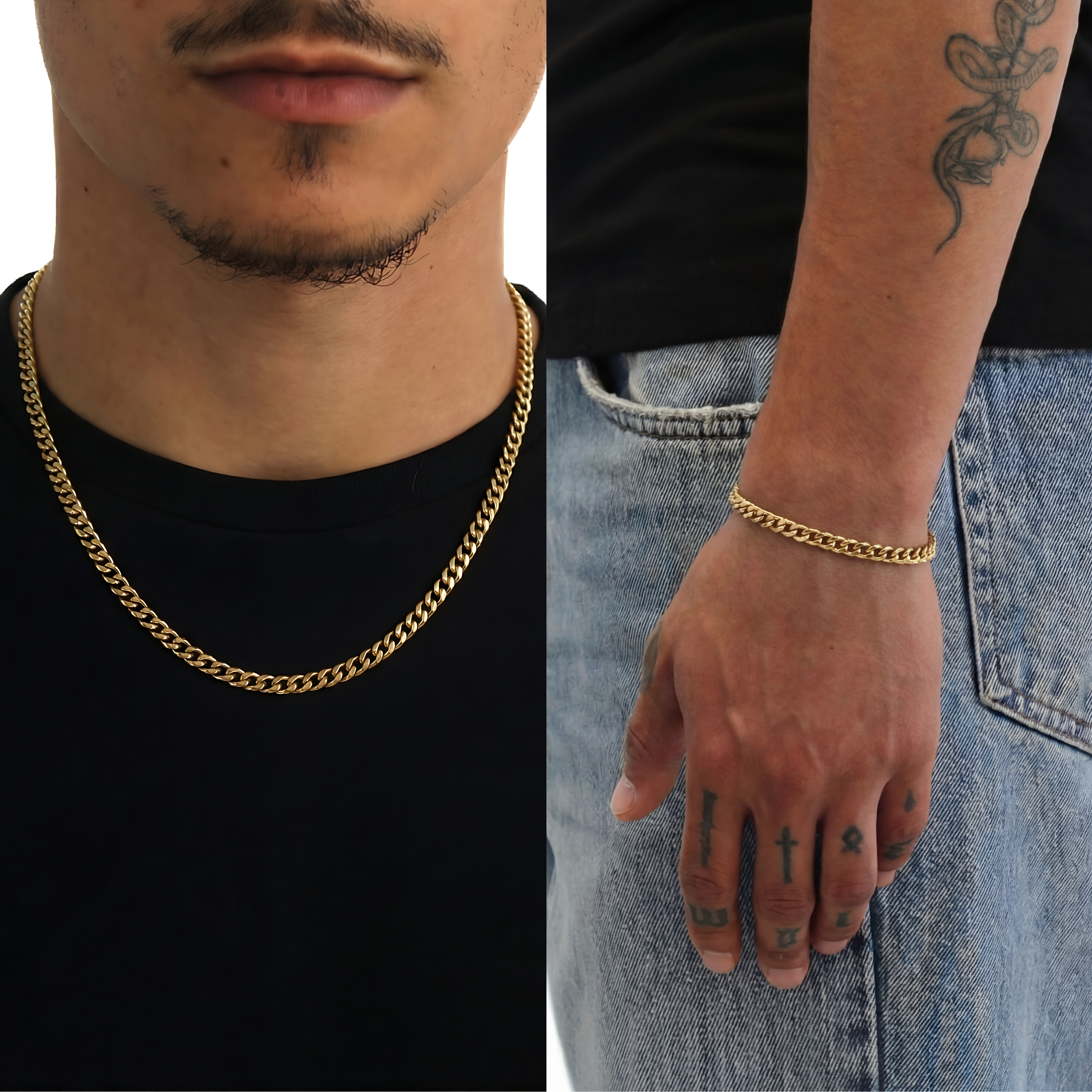 BUNDLE CUBAN 5MM (Goud)