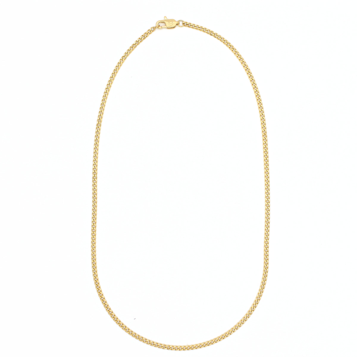 Classic Cuban Ketting 3mm (Goud)