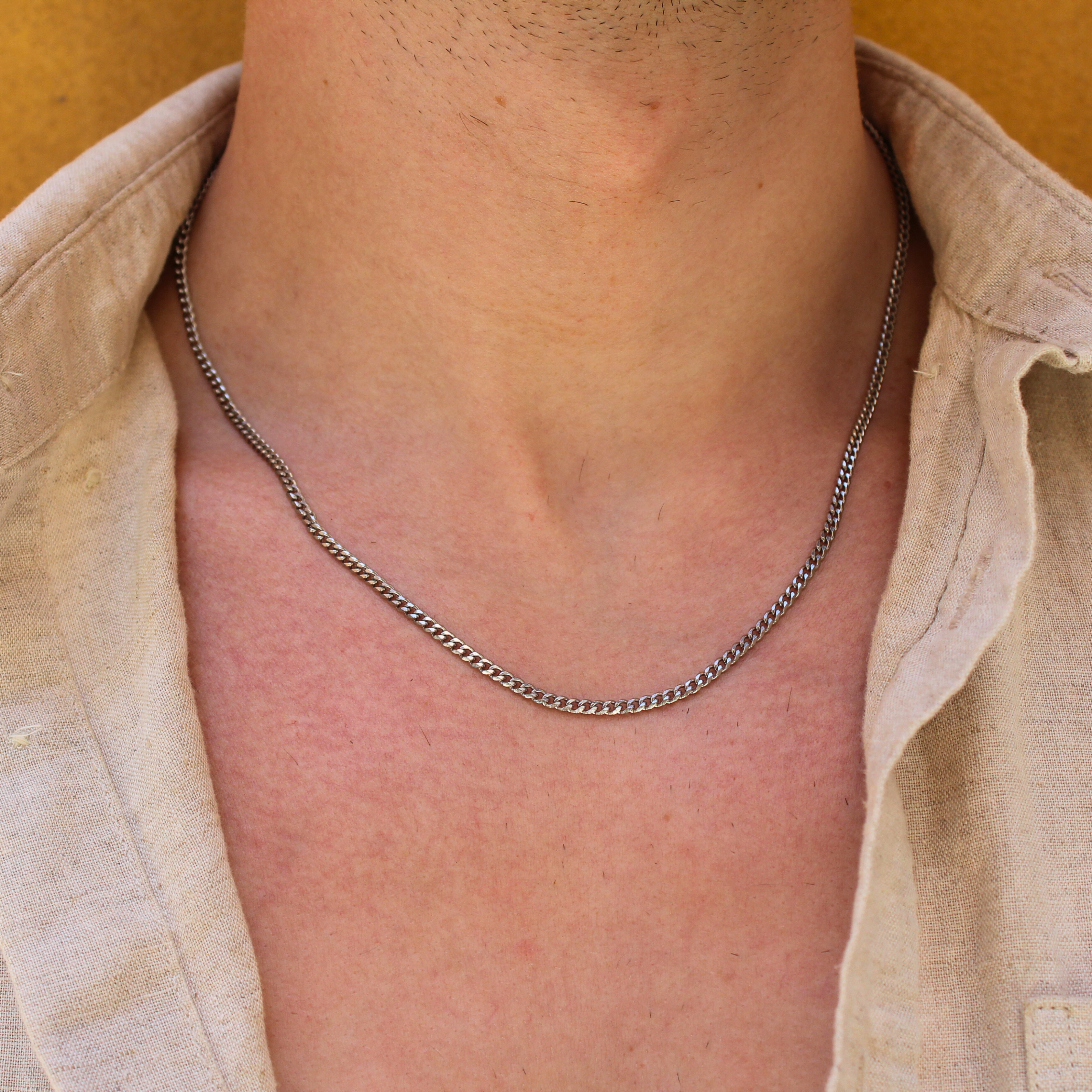 Classic Cuban Ketting 3mm (Zilver)