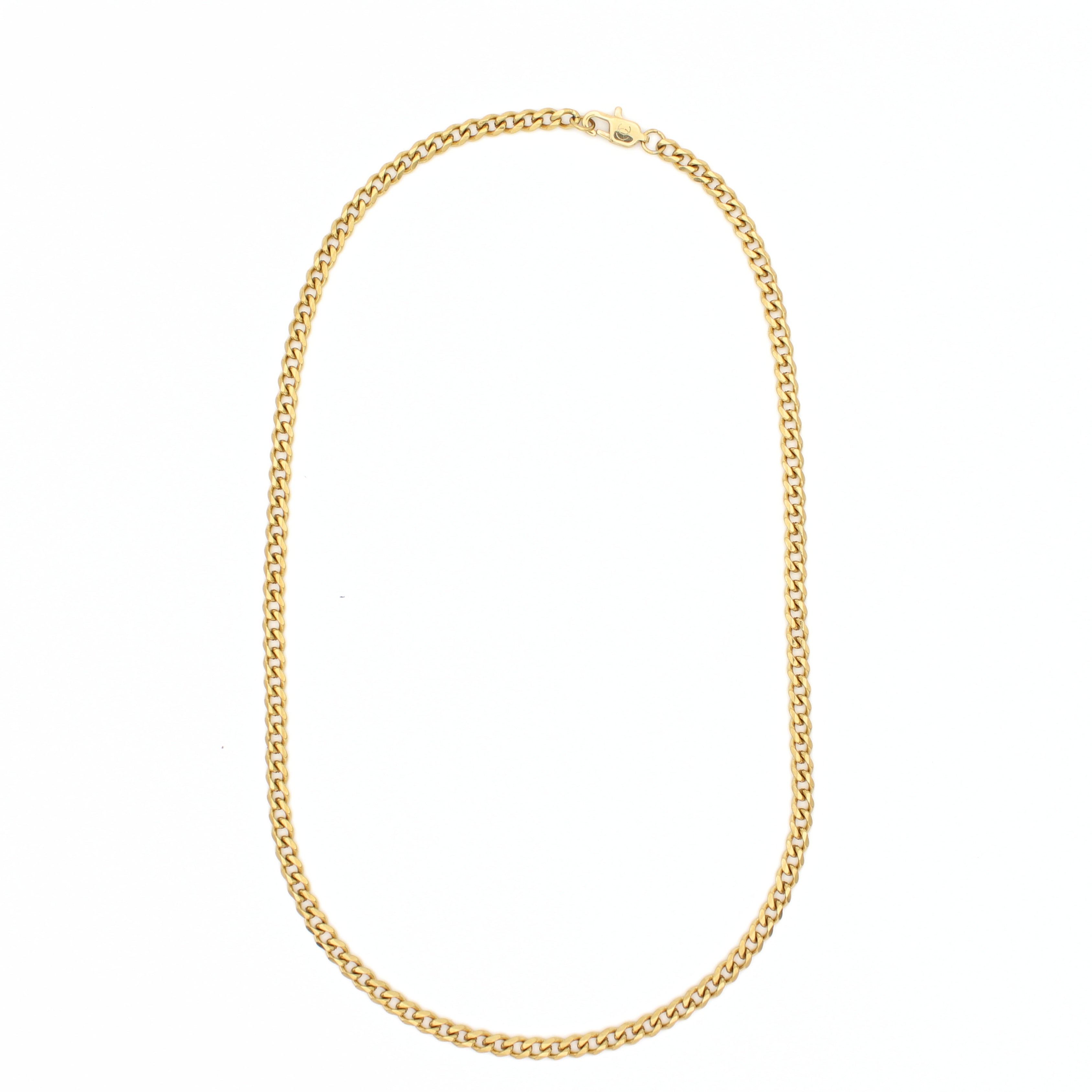 Classic Cuban Ketting 4mm (Goud)