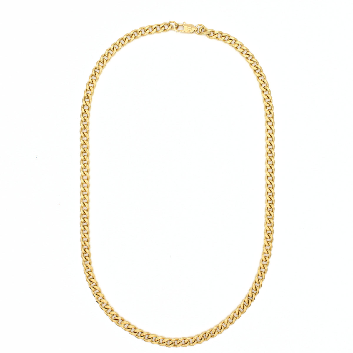 Classic Cuban Ketting 5mm (Goud)