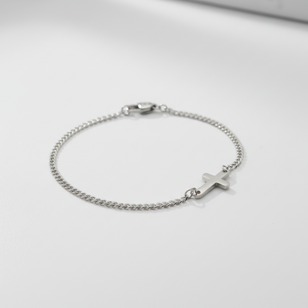 Cross Armband (Zilver)