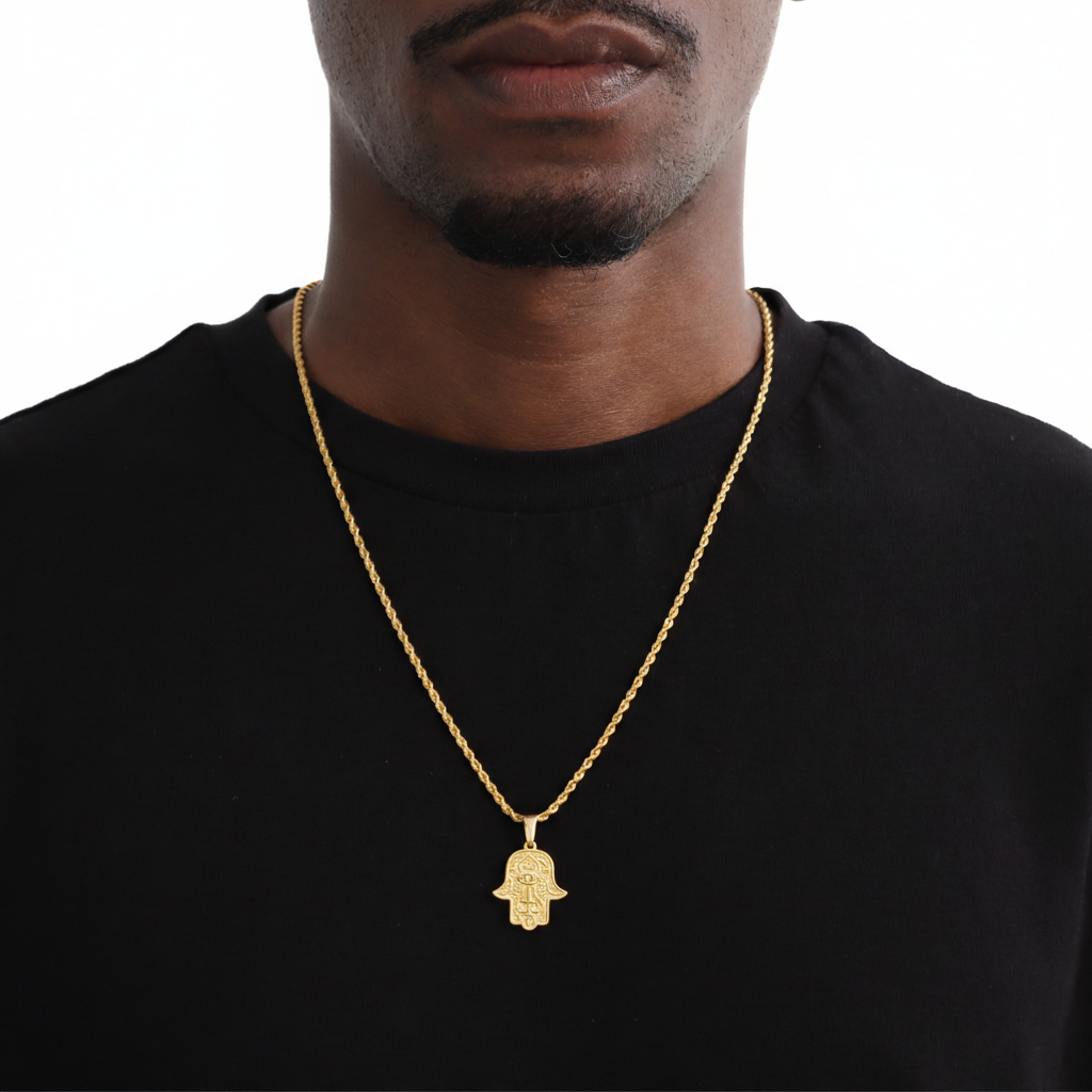 Sovereign Hand Hanger + Ketting (Goud)