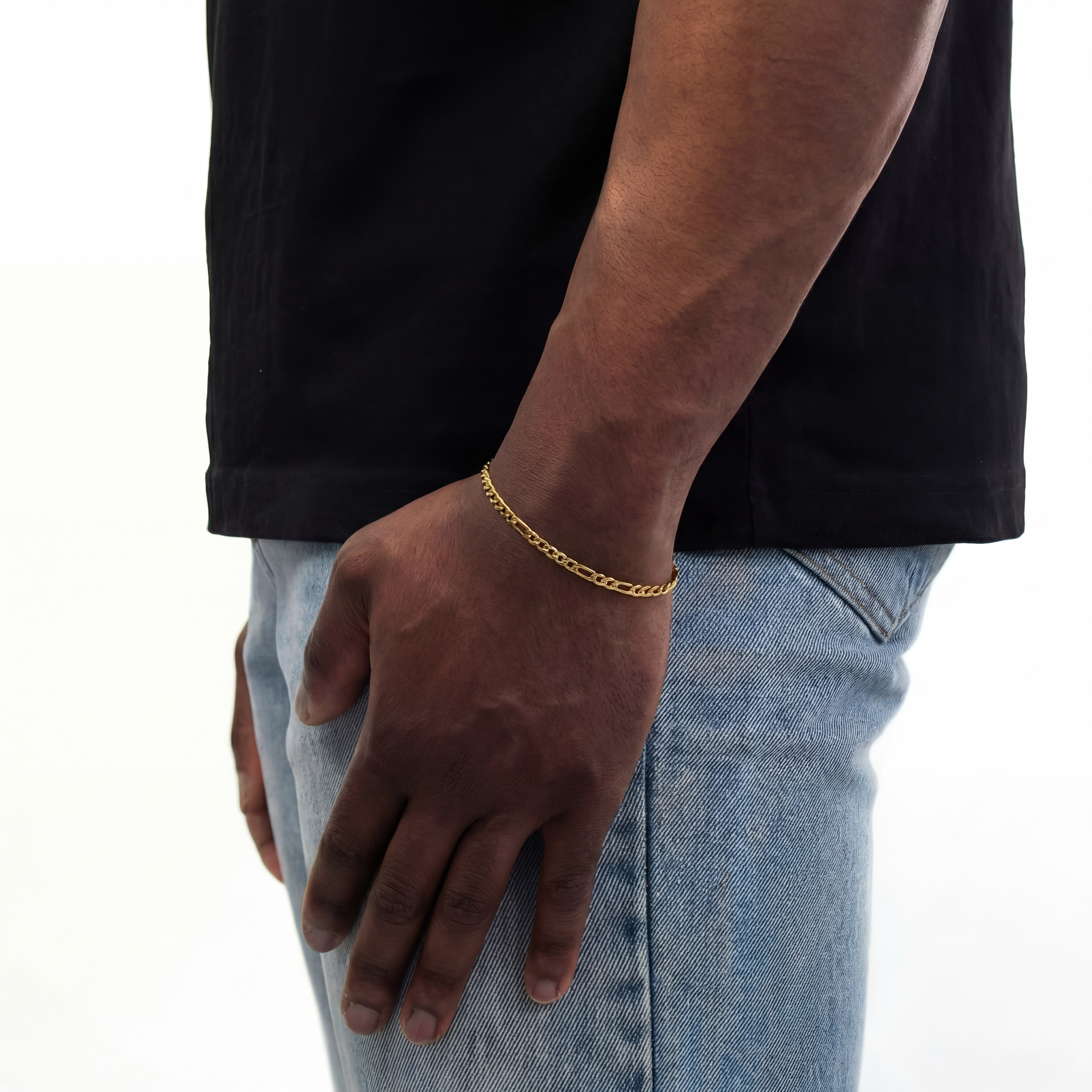 Iconic Figaro Armband 3mm (Goud)