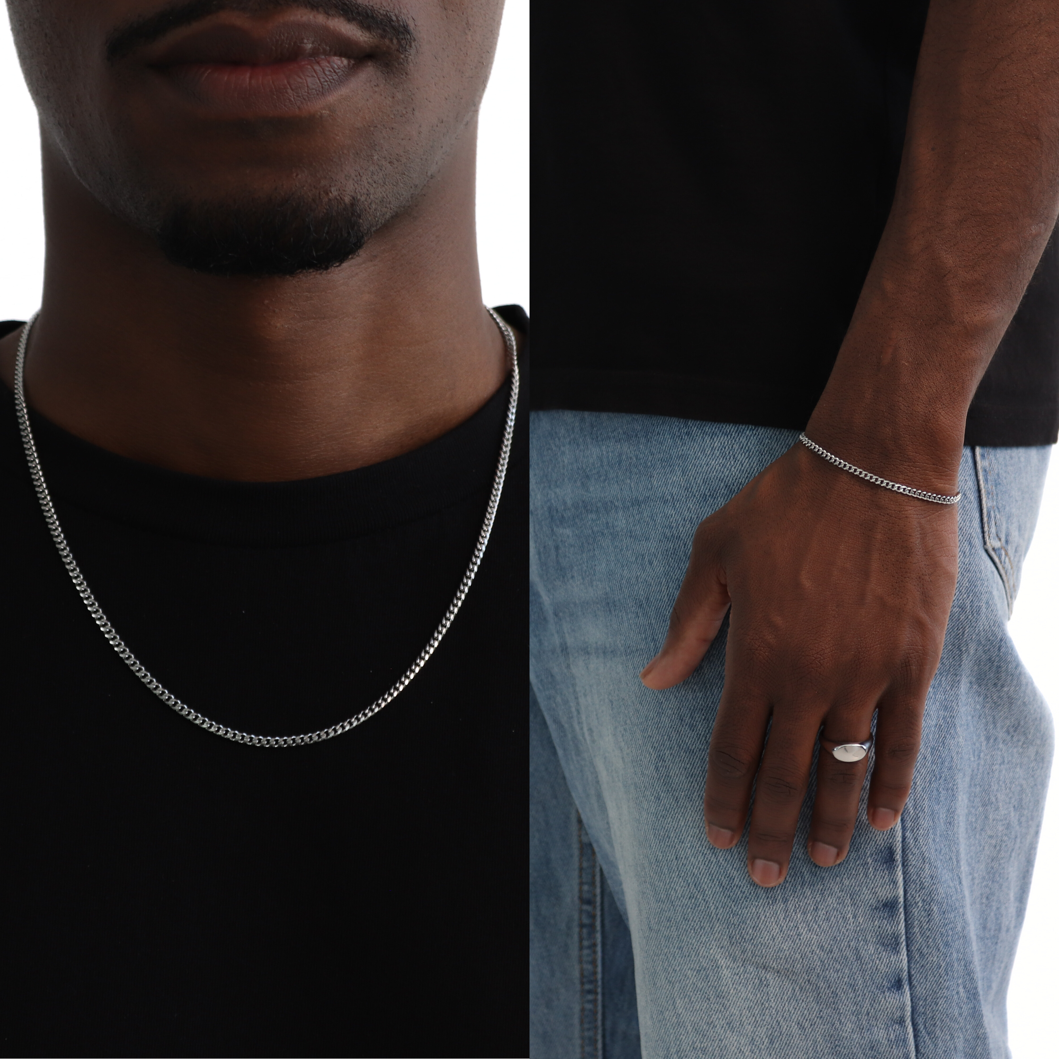 BUNDLE CUBAN 3MM (SILVER)