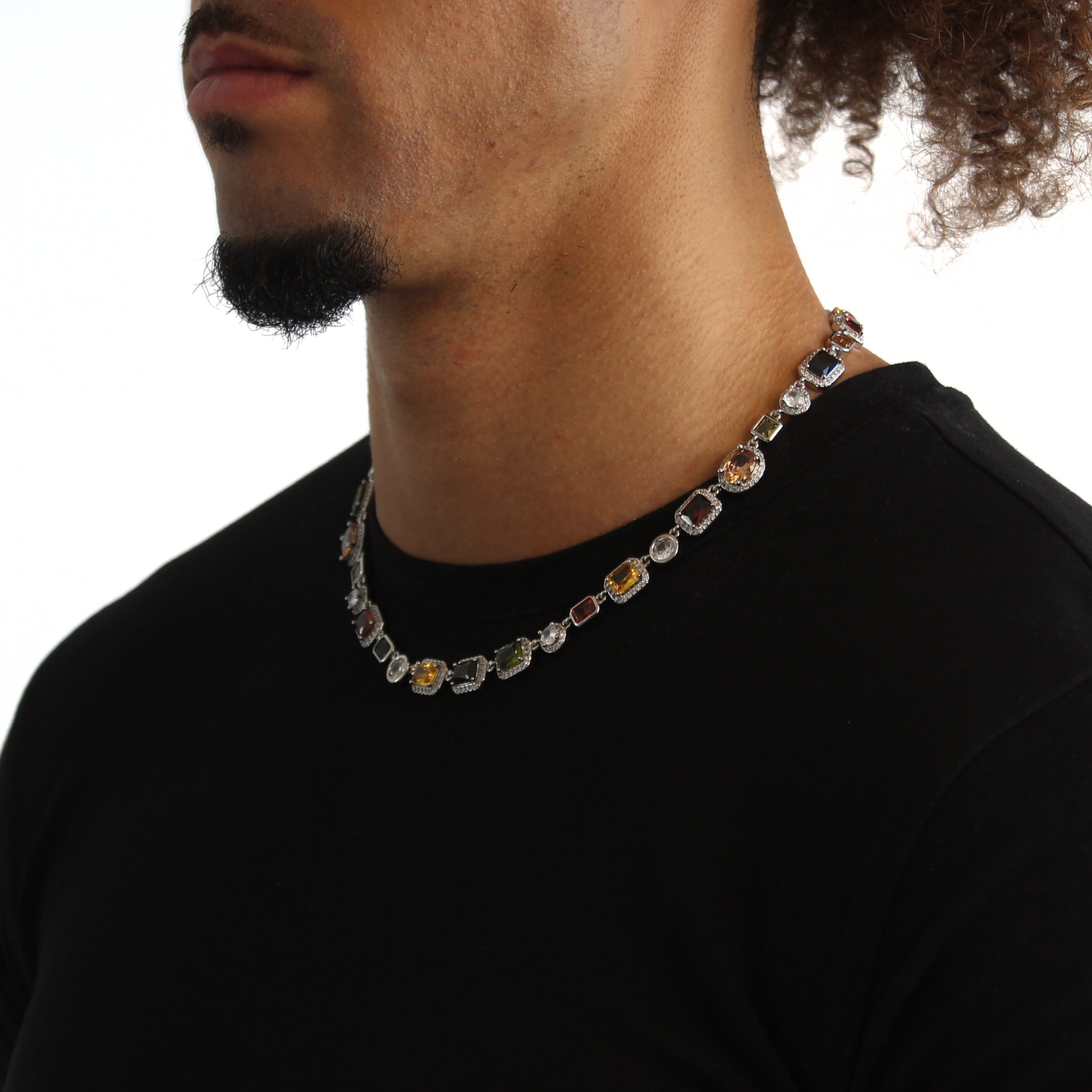 Gemstone Ketting (Zilver)