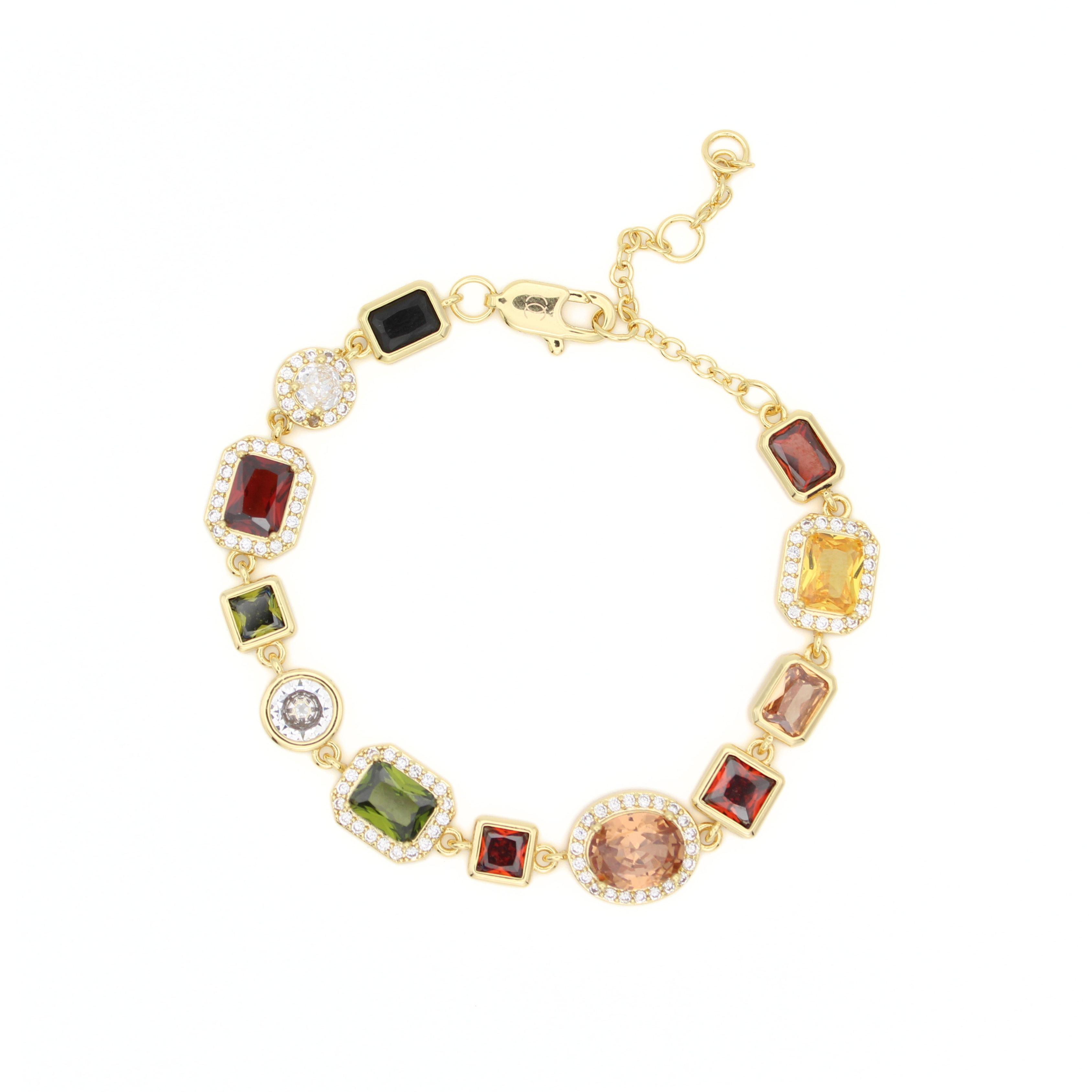 Gemstone Armband (Goud)