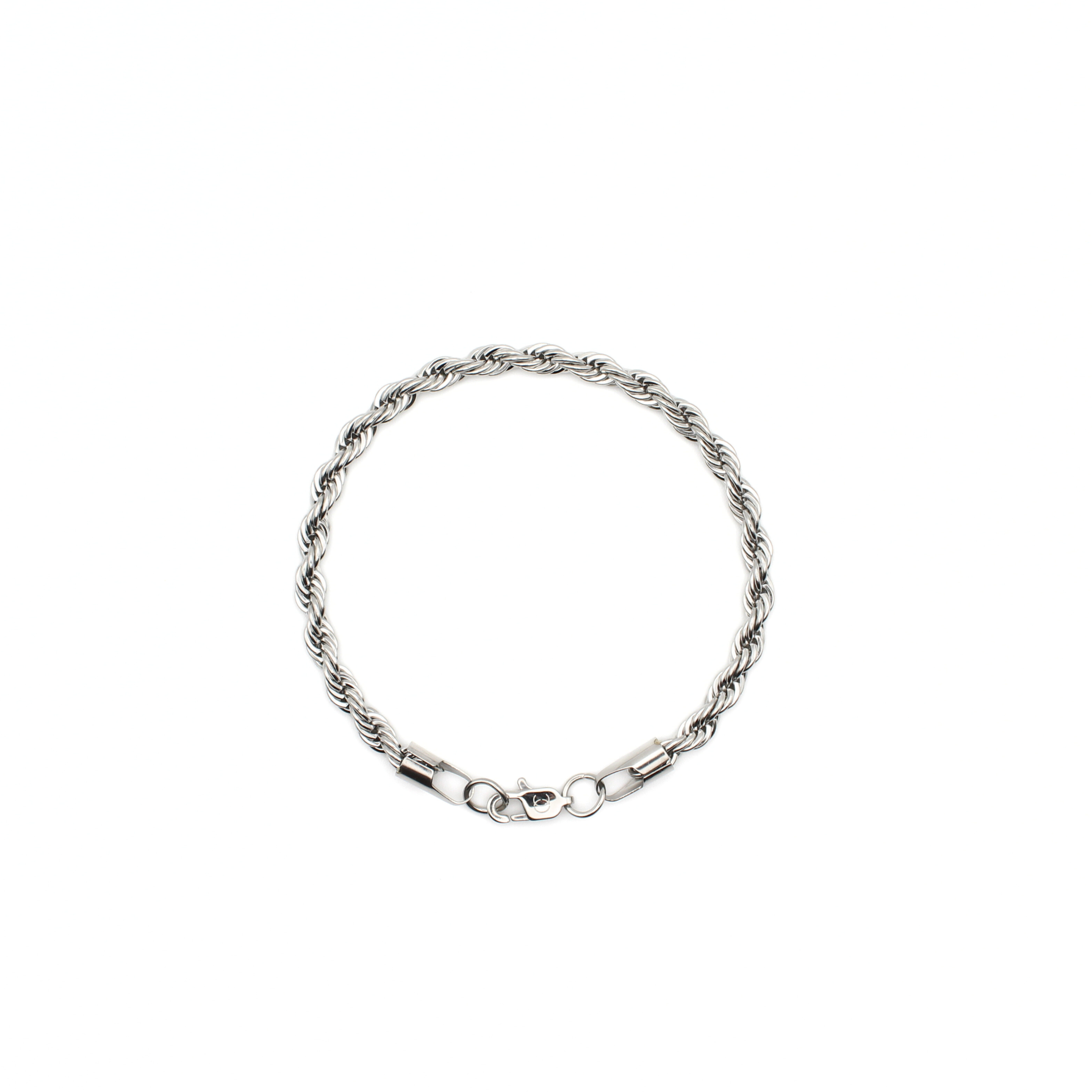 Rope Bracelet 5mm (Silver)