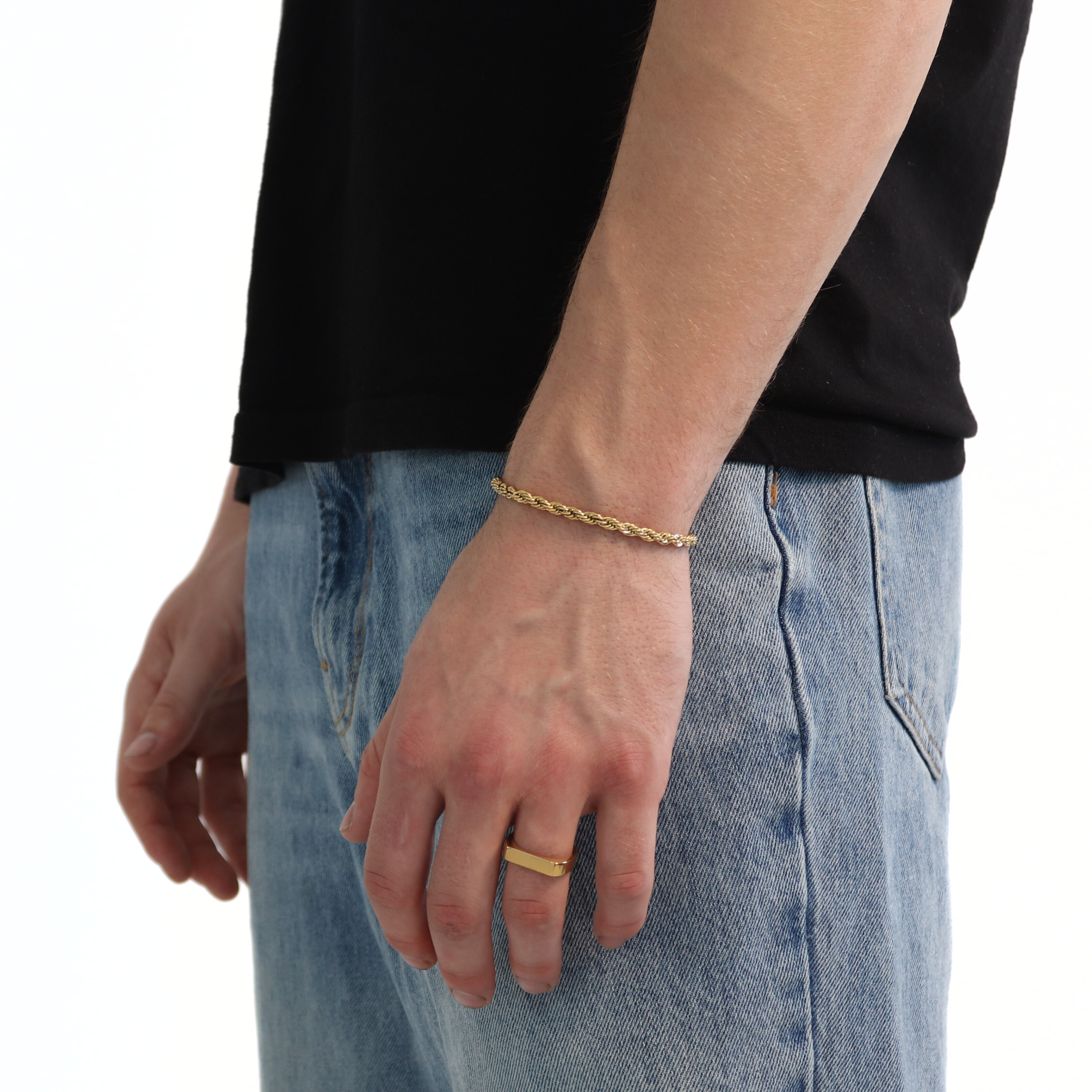 Clean Rope Armband 4mm (Goud)