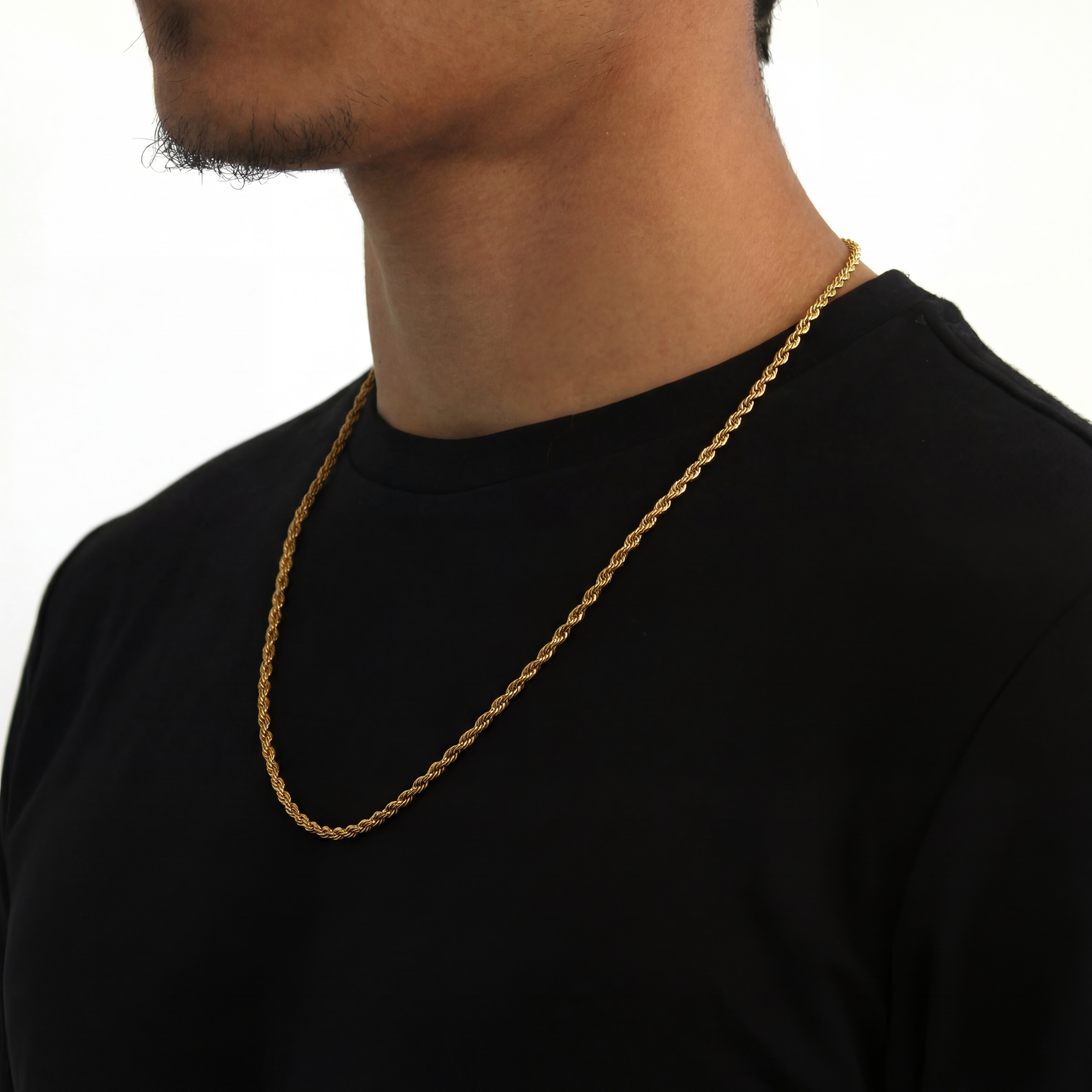 Clean Rope Ketting 3mm (Goud)