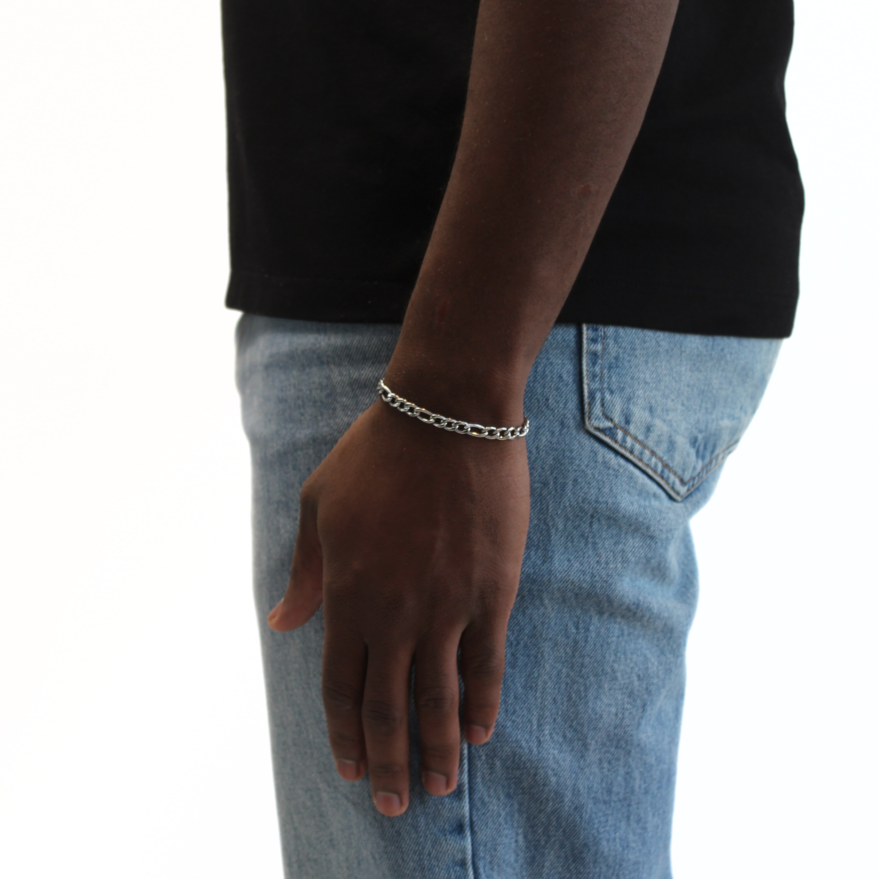 Iconic Figaro Armband 5mm (Zilver)